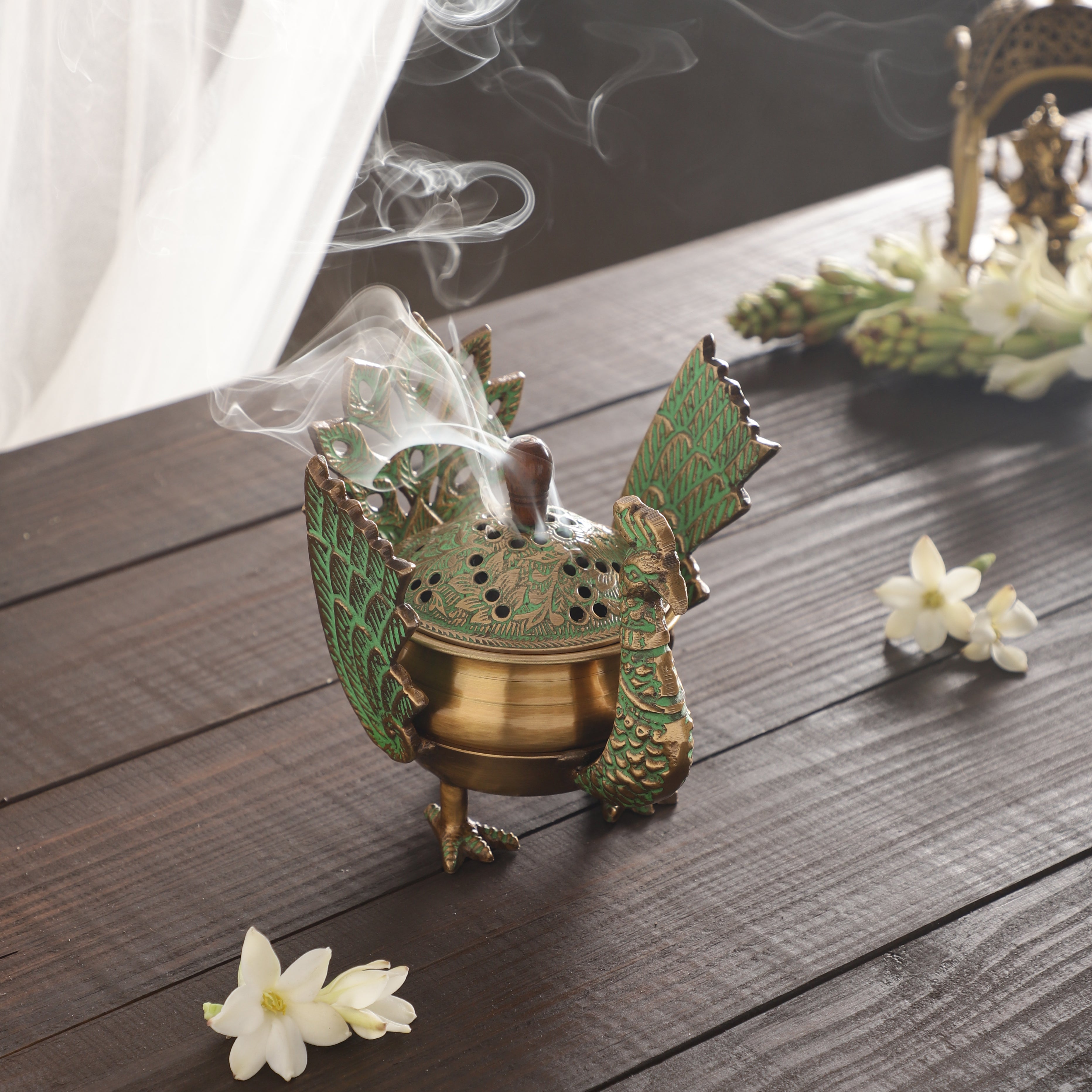 Peacock Bird Incense Holder
