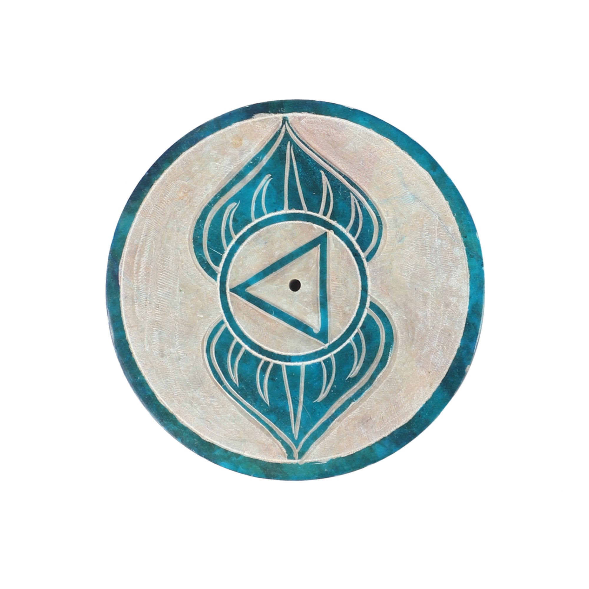 Seven Lucky Signs - Marble Incense Holder (Single)