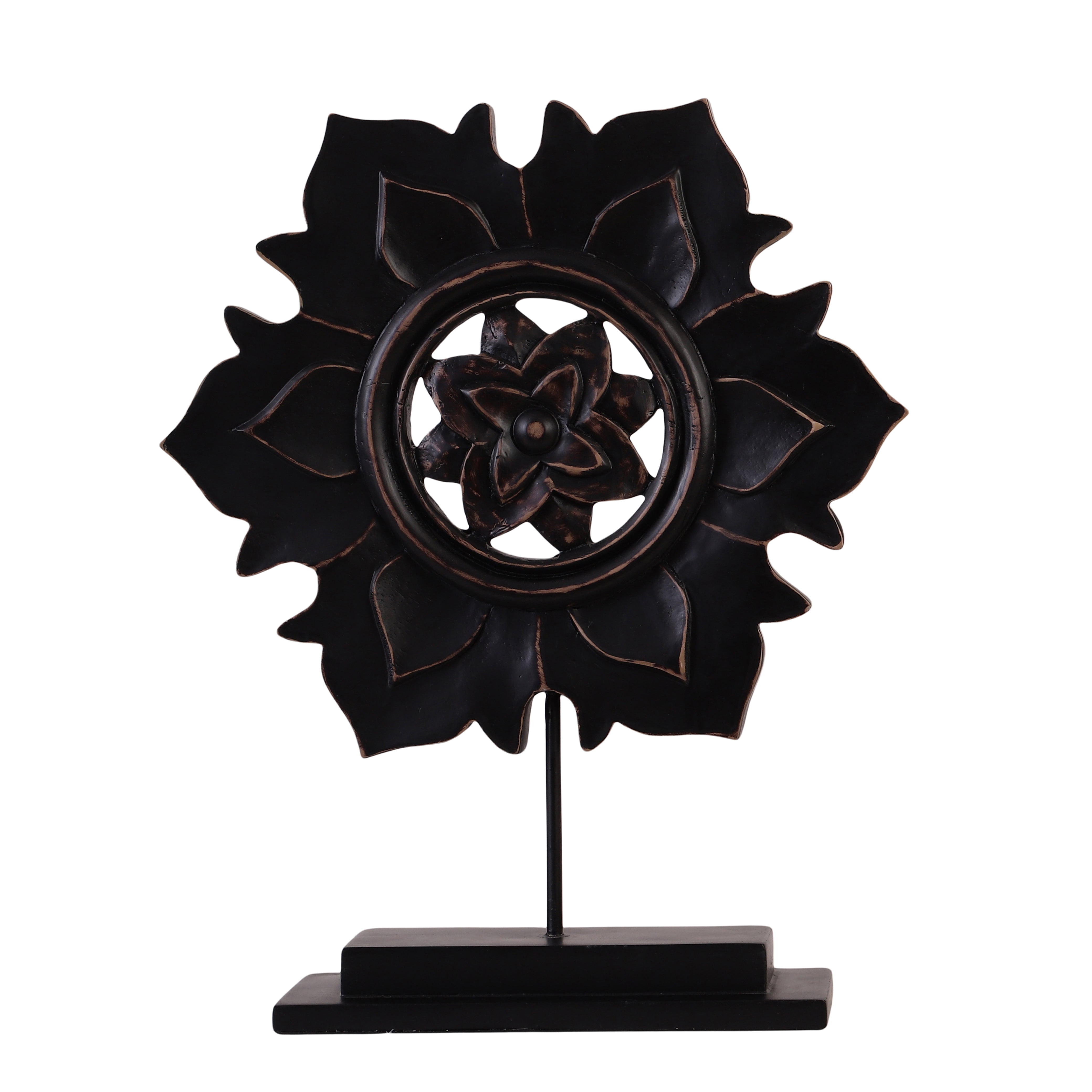 Petalora Black Table Accent (Single)