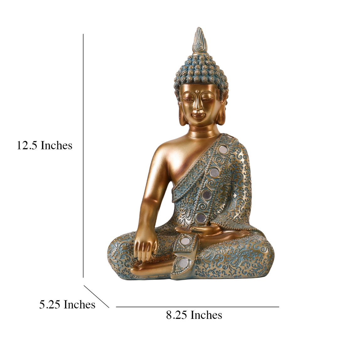 Turquoise Seated Buddha