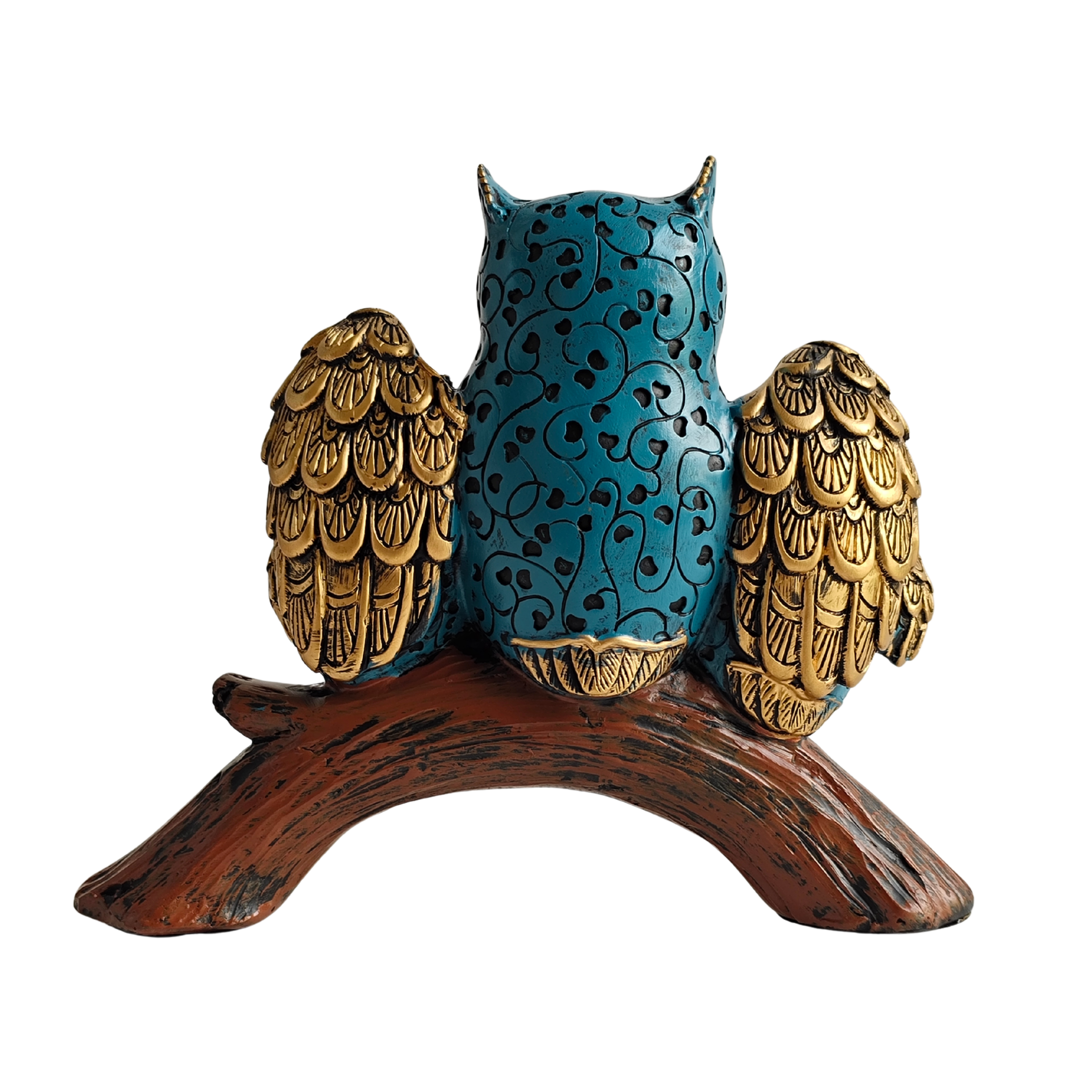 Dream Catchers Three Owl Family (Blue)