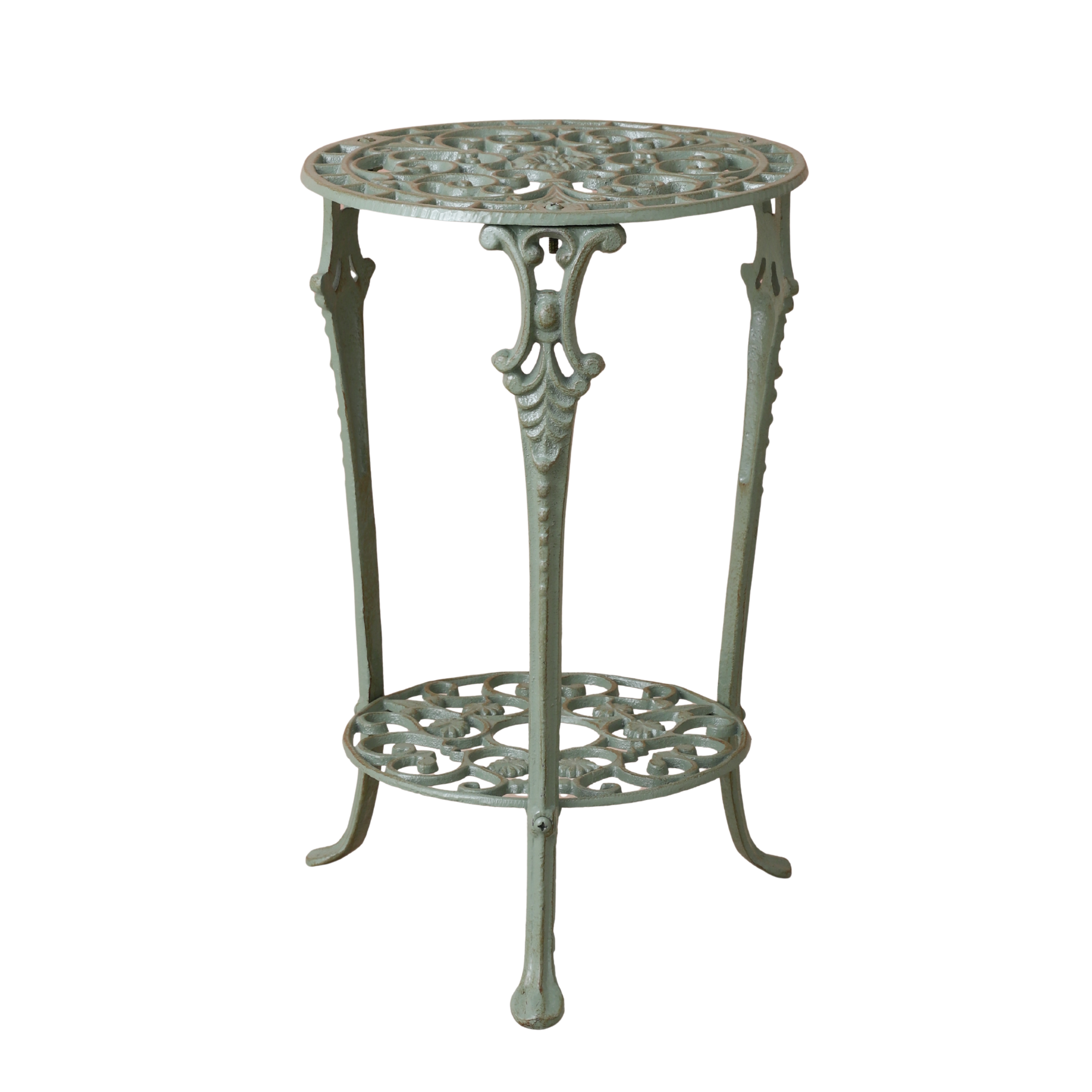 Meshed Floral Pattern Table (Green)