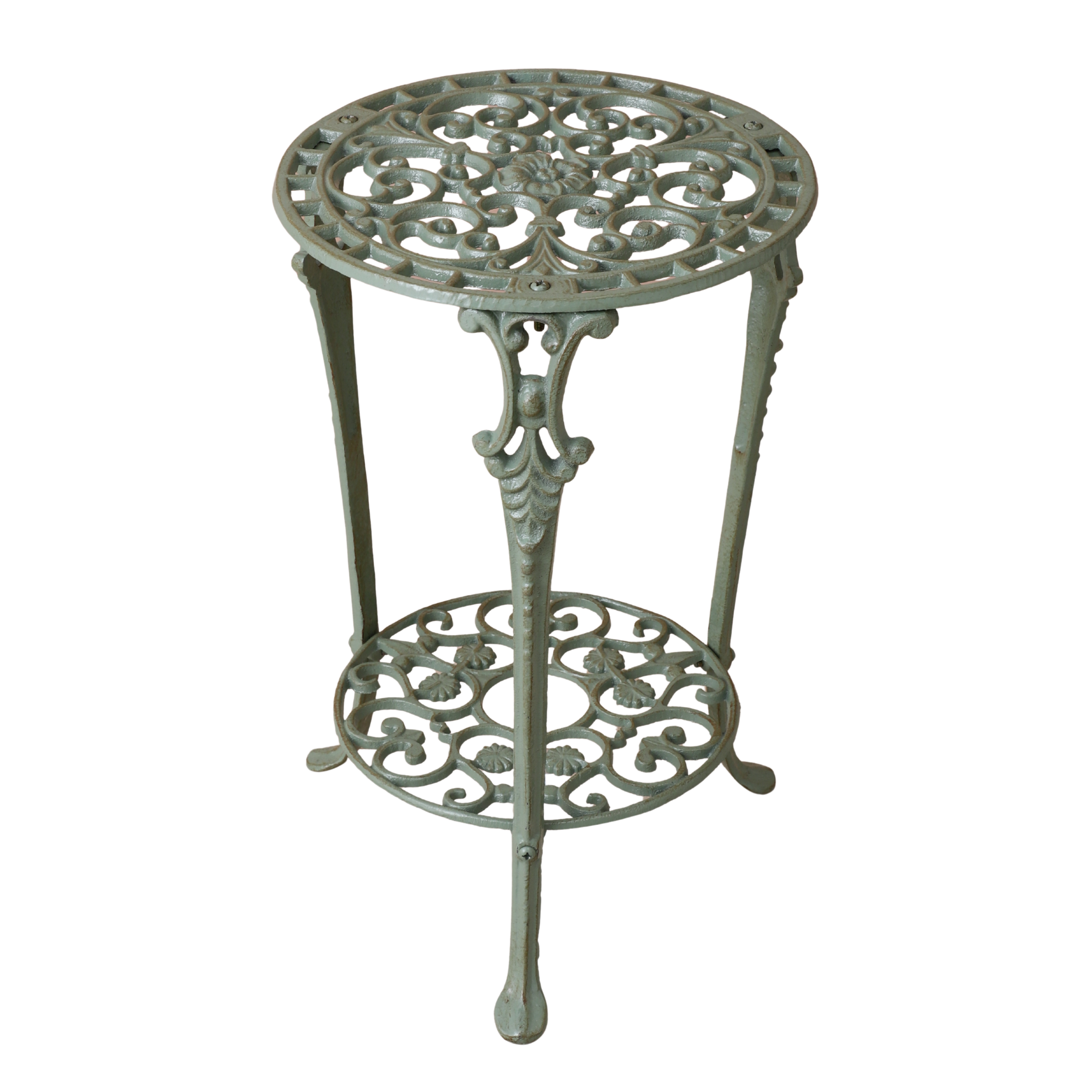 Meshed Floral Pattern Table (Green)