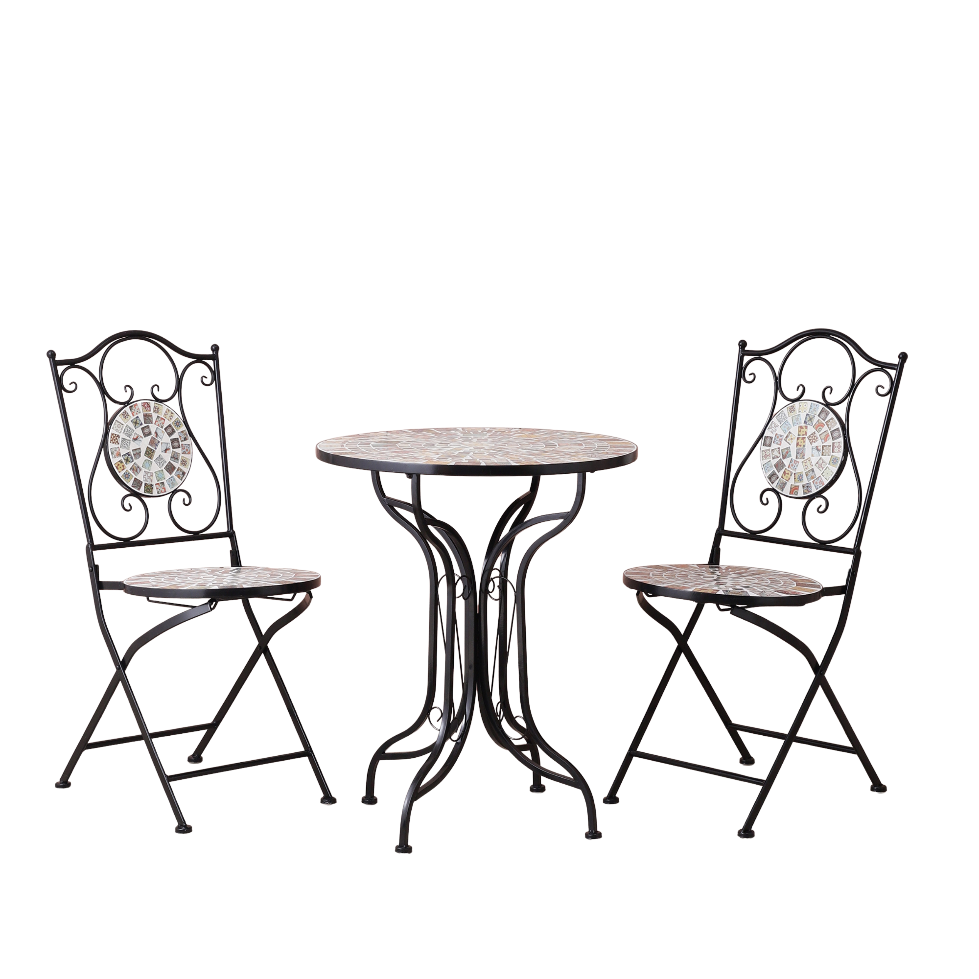 Seville Outdoor Chairs & Table (Set of 3)
