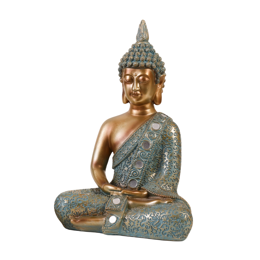 Turquoise Meditating Buddha