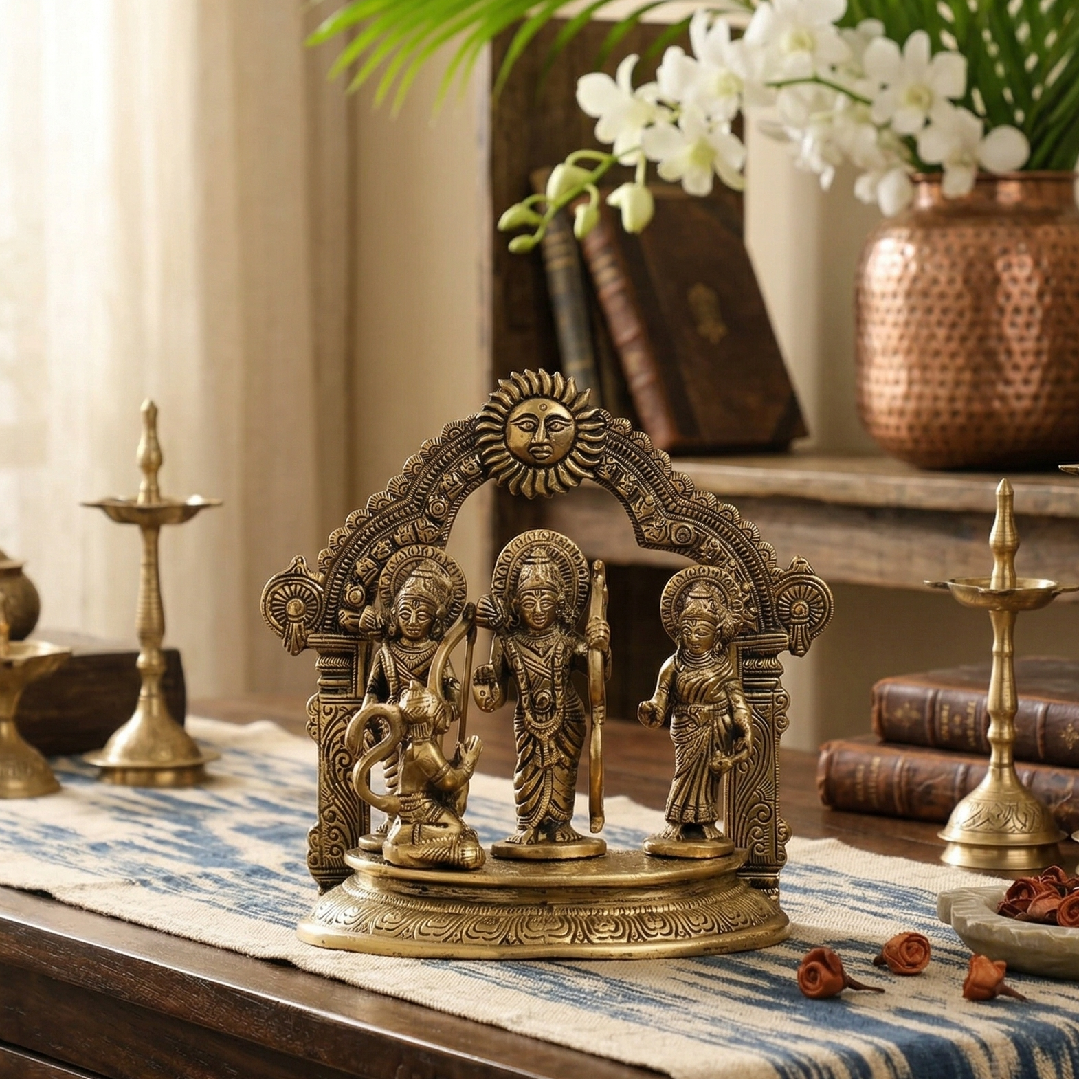 Antique Brass Ram Darbar