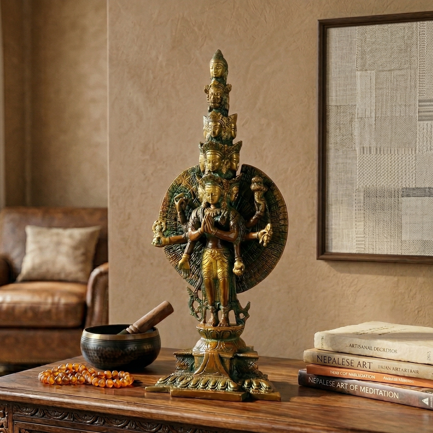 Brass Avlokeshwar Idol (Medium)
