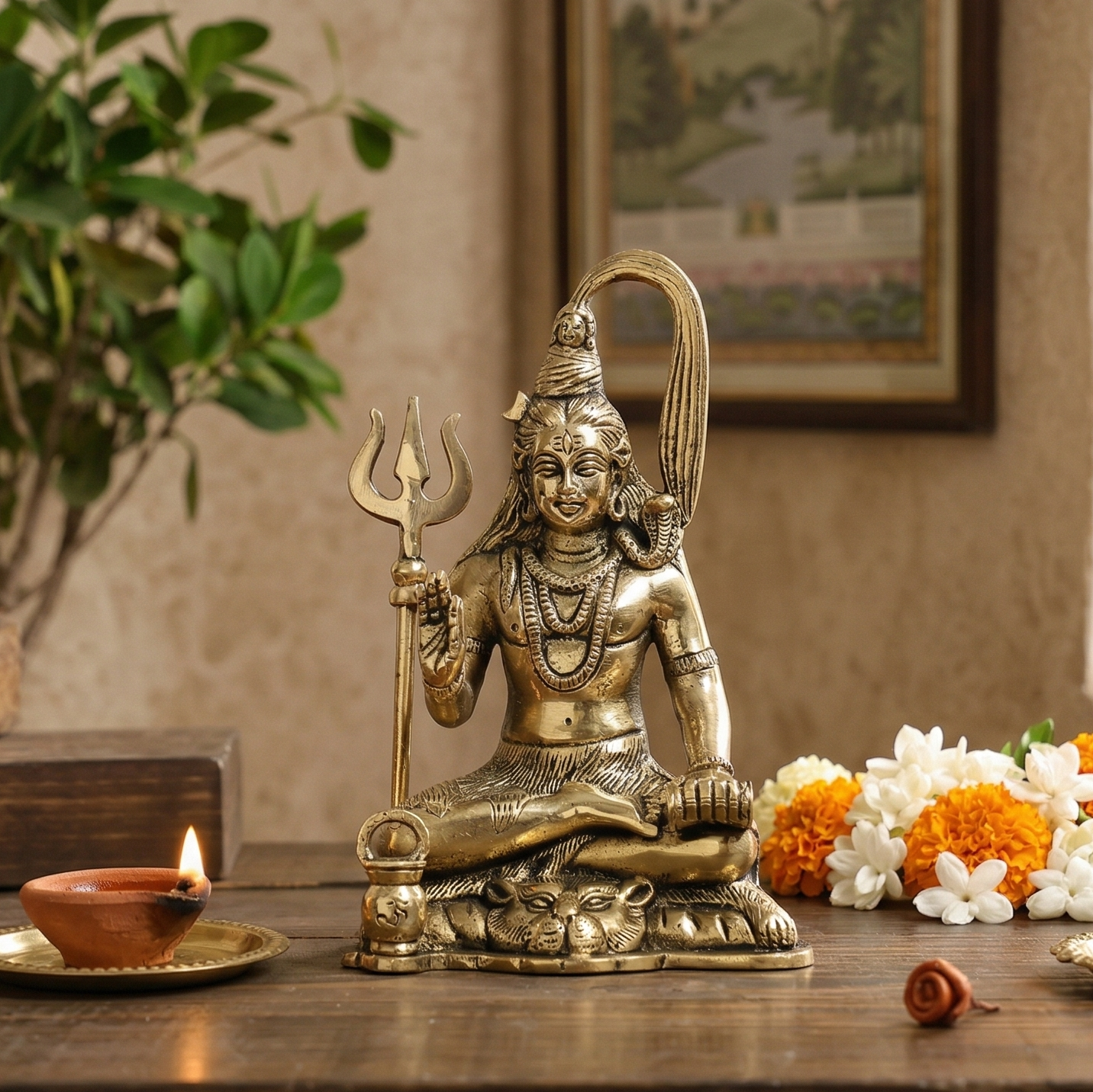 Brass Lord Shiva