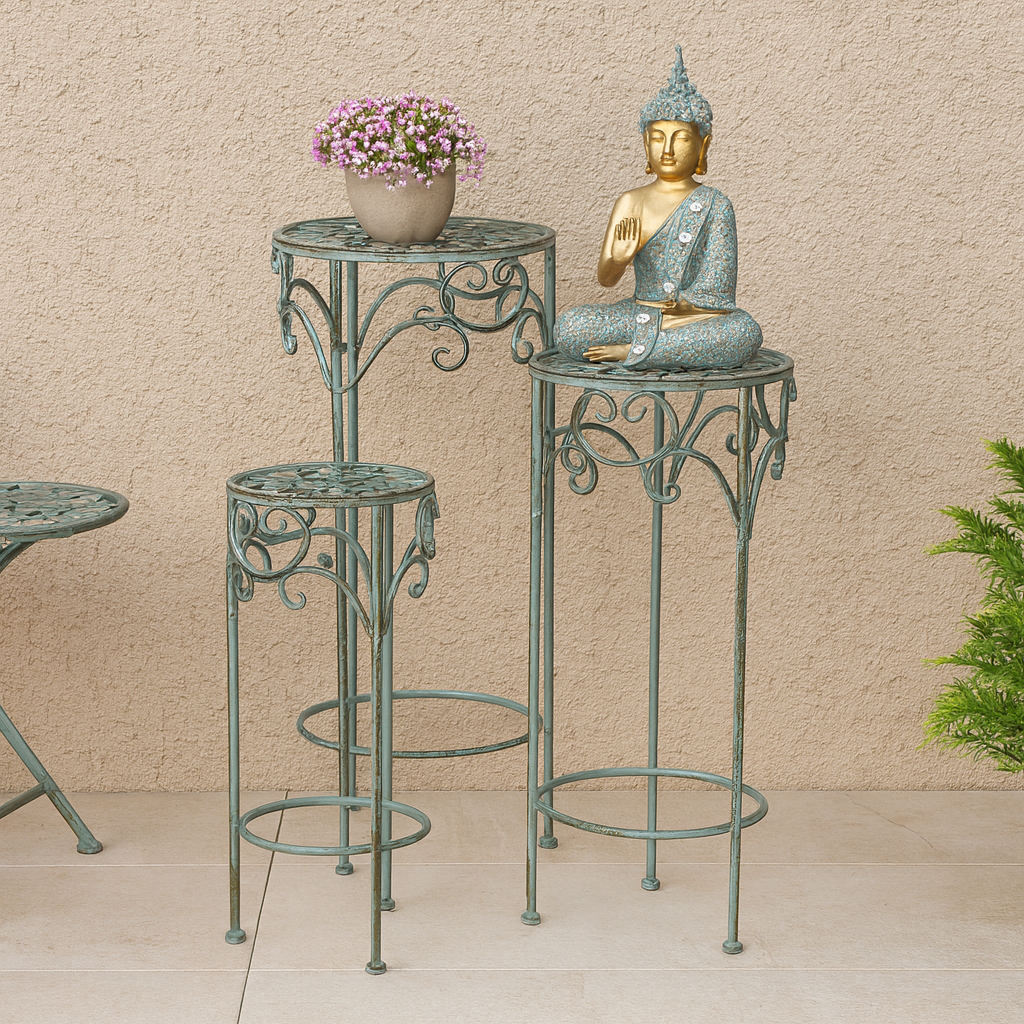 Olive Garden Round Decorative Tables (Set of 3)