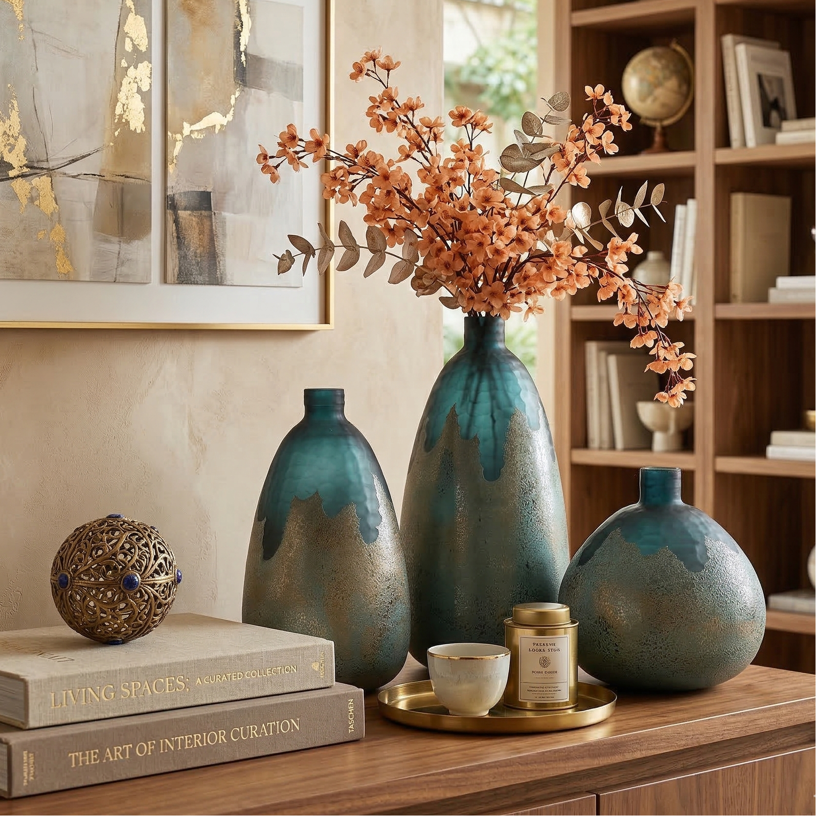 Drip Glaze Ombre Glass Vase (Single)