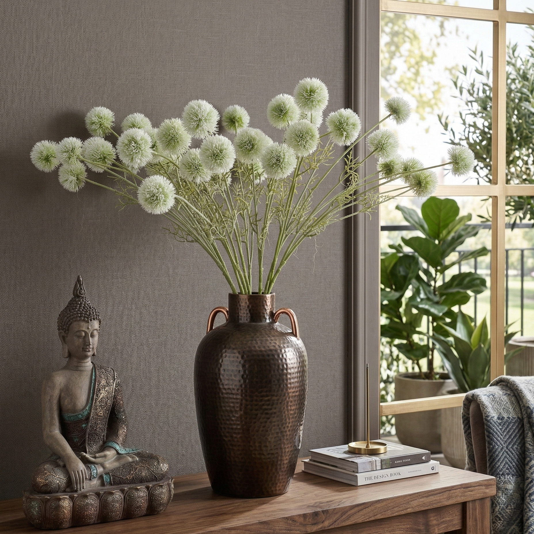Faux Eucalyptus Gunnii Stem (Single)