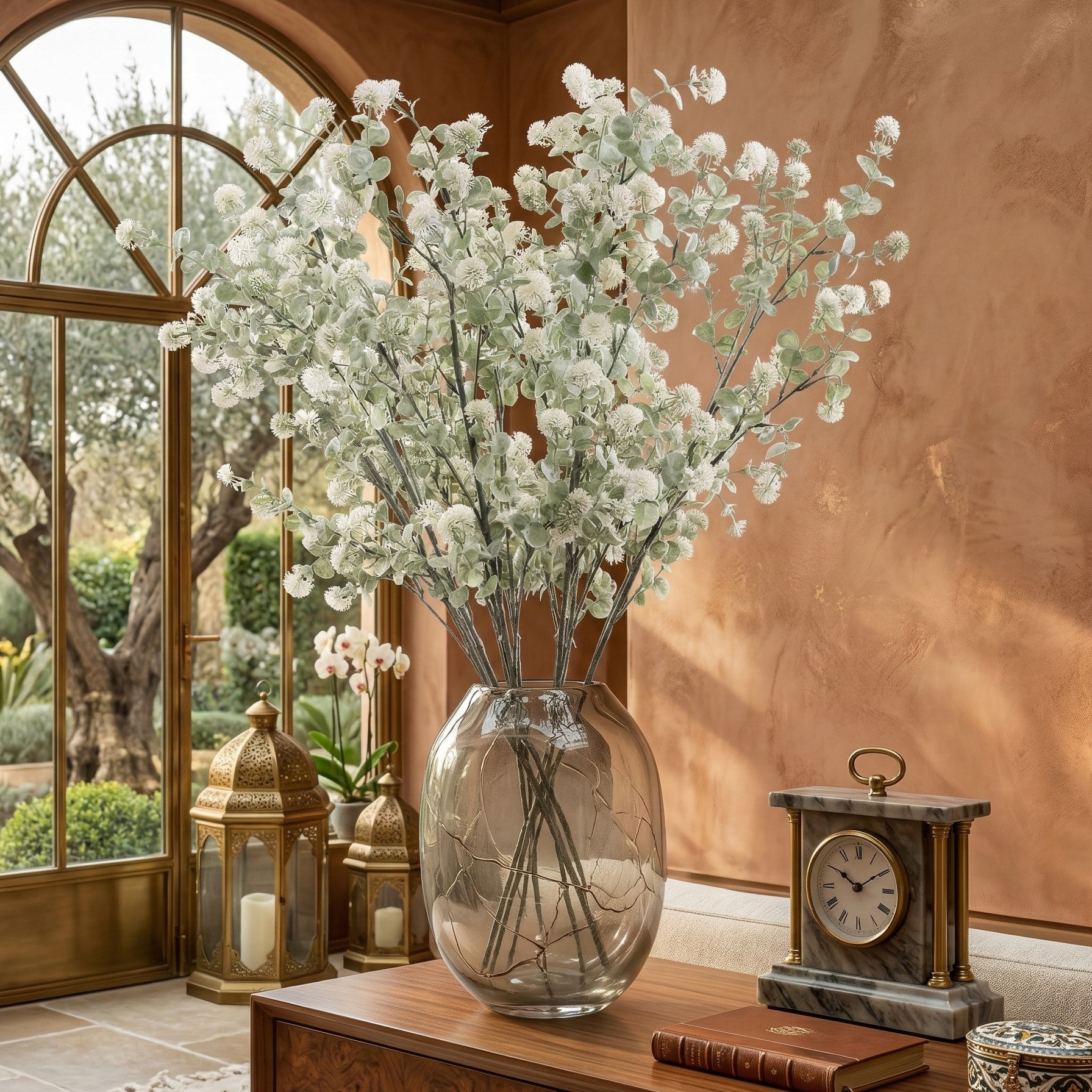 Faux Pale Green Eucalyptus Stem (Single)