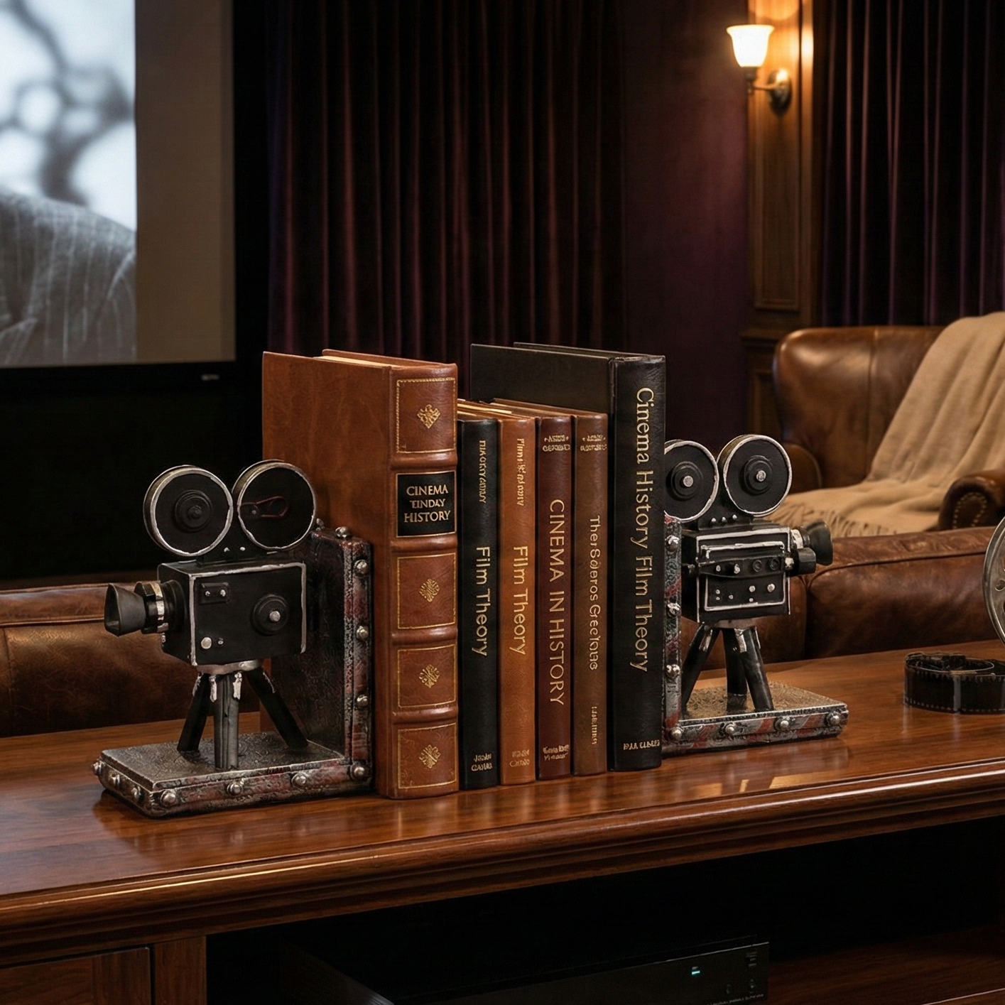 Movie Buff Bookends