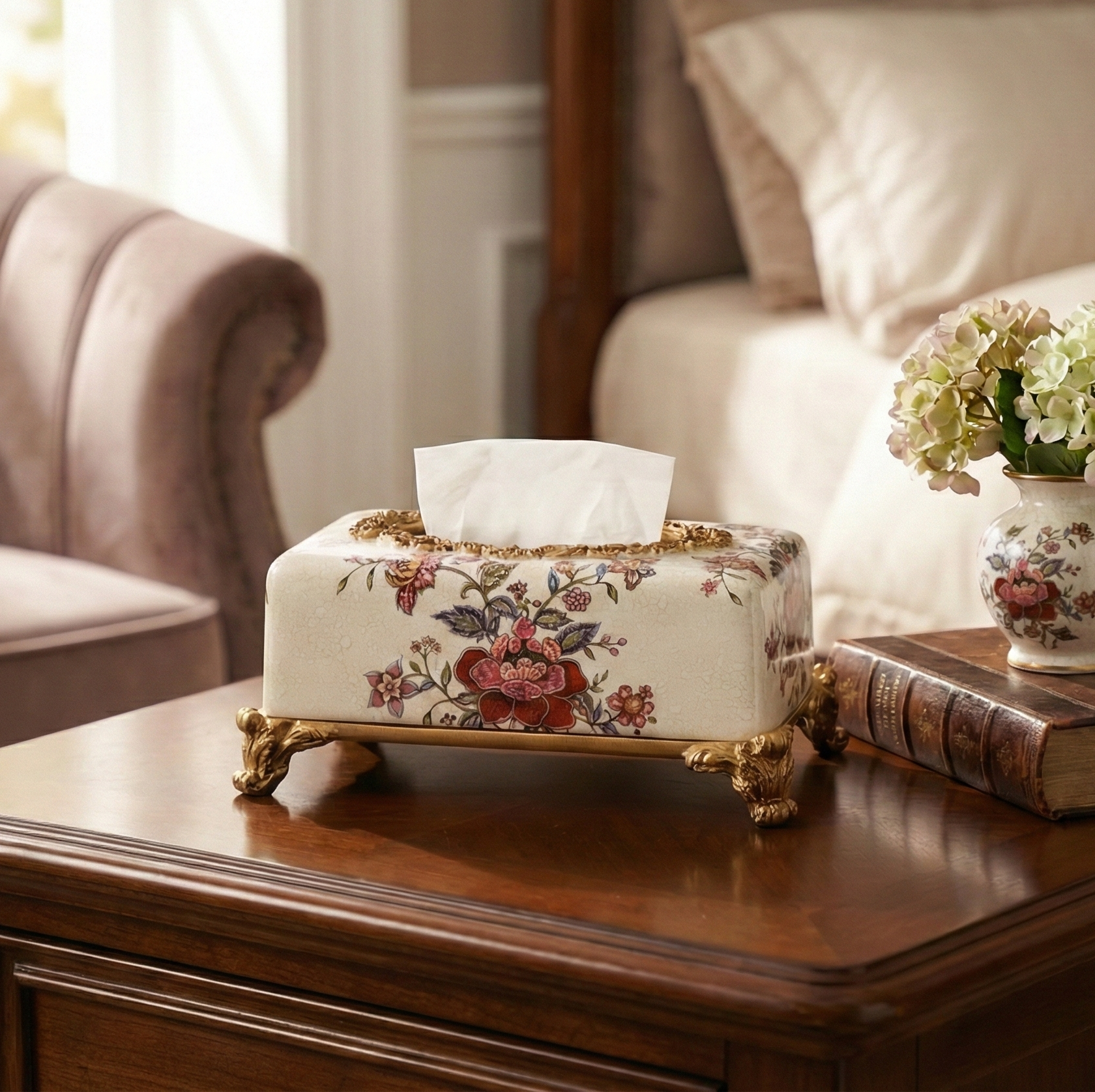 Floral Luxe Tissue Holder