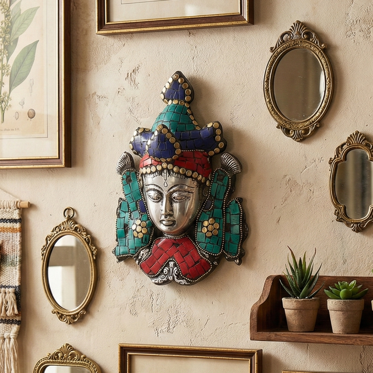 Tara Wall Mask (Medium) (Stone Finish)