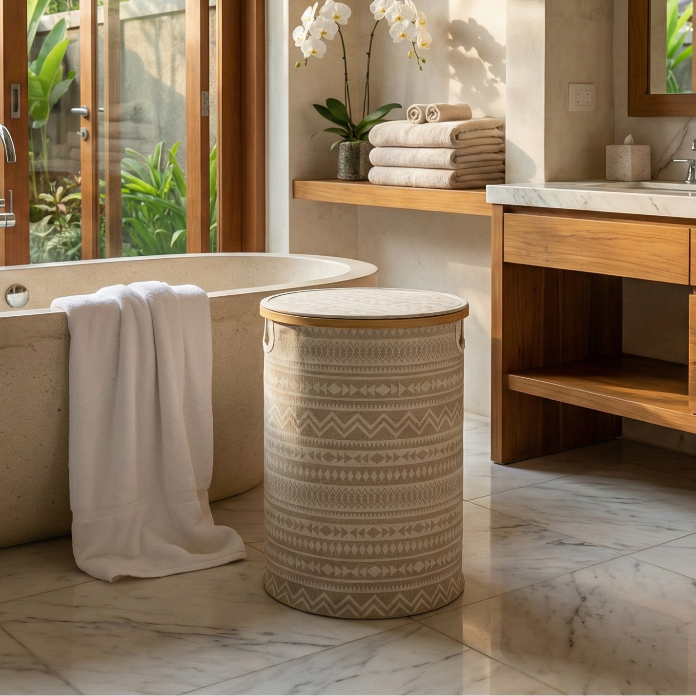 Aztec Elegance Laundry Basket