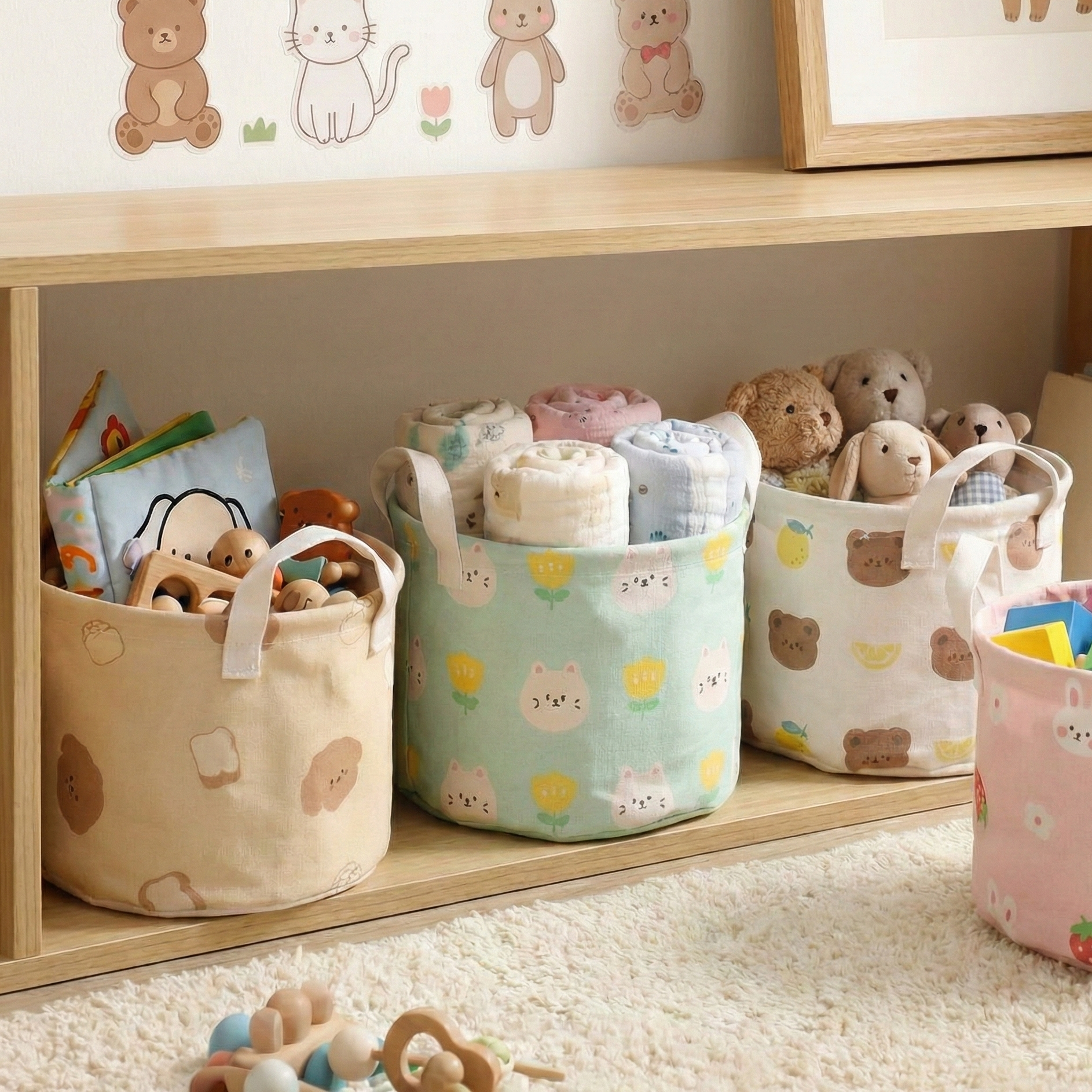 WhimsyBins – Kids Organiser Baskets (Single)
