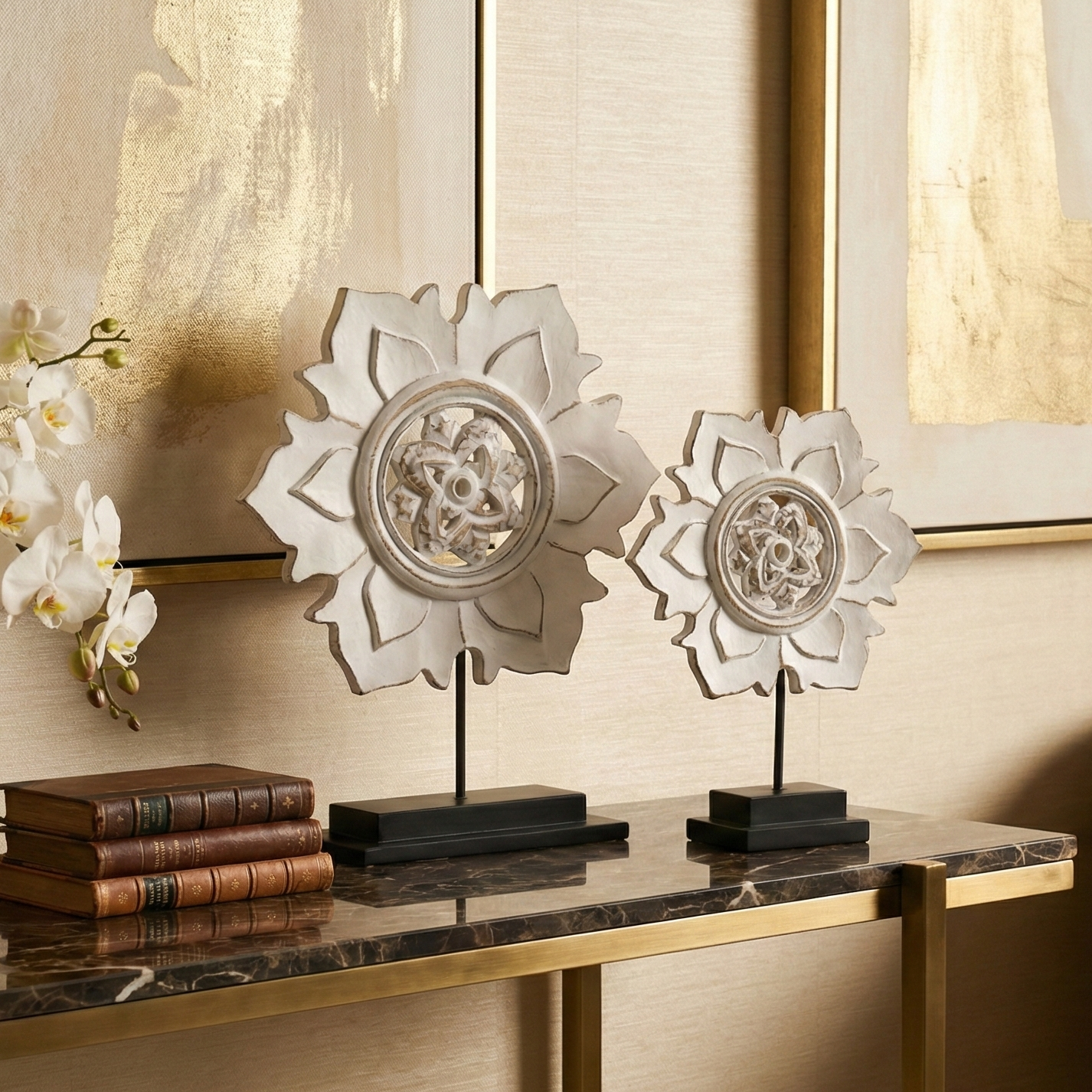Petalora White Table Accent (Single)
