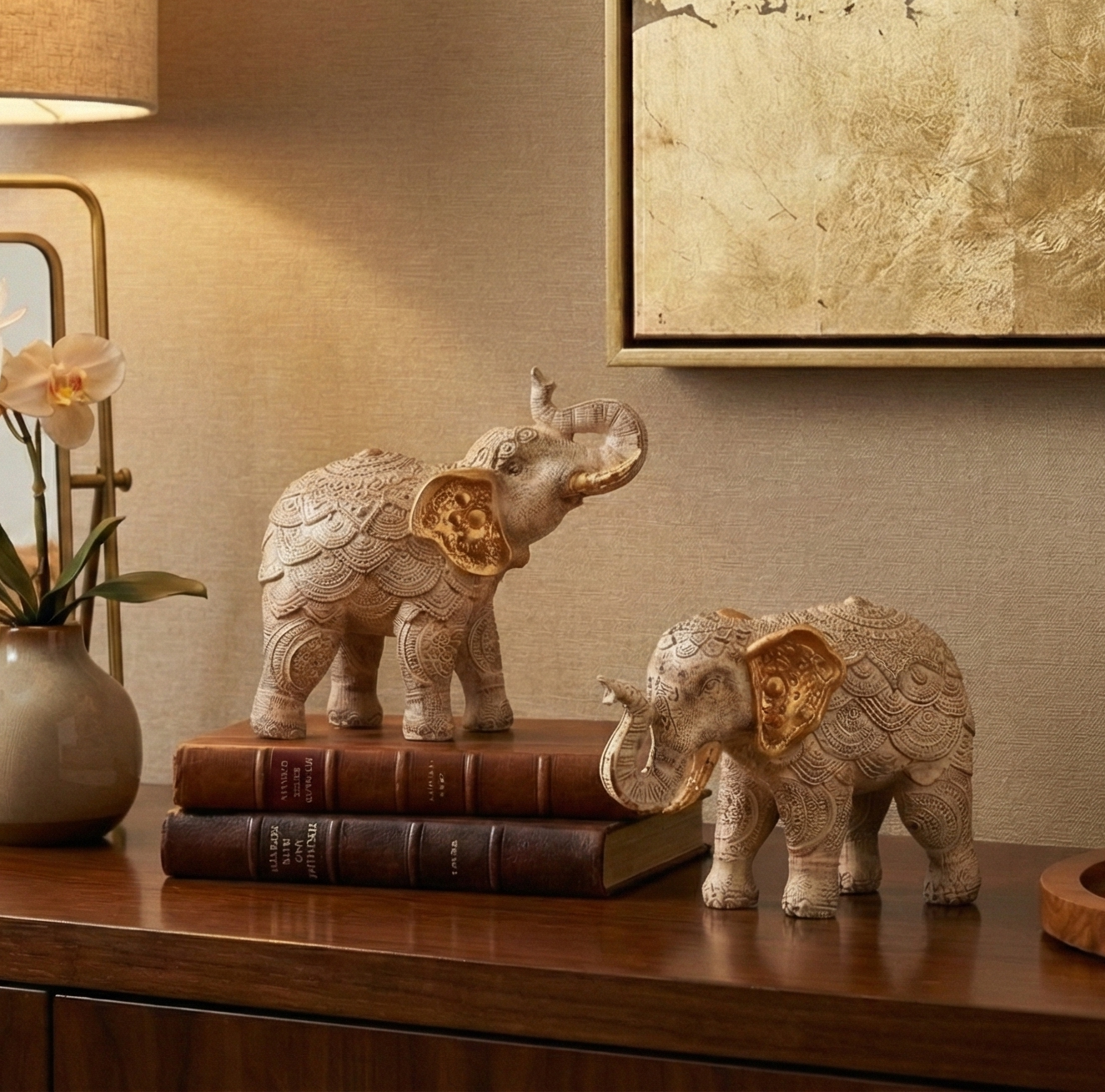 Embellished Elephant Figurine (Single)