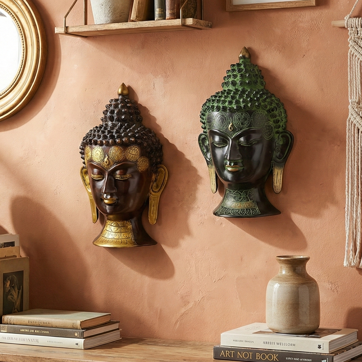 Serene Buddha Wall Mask (Single)