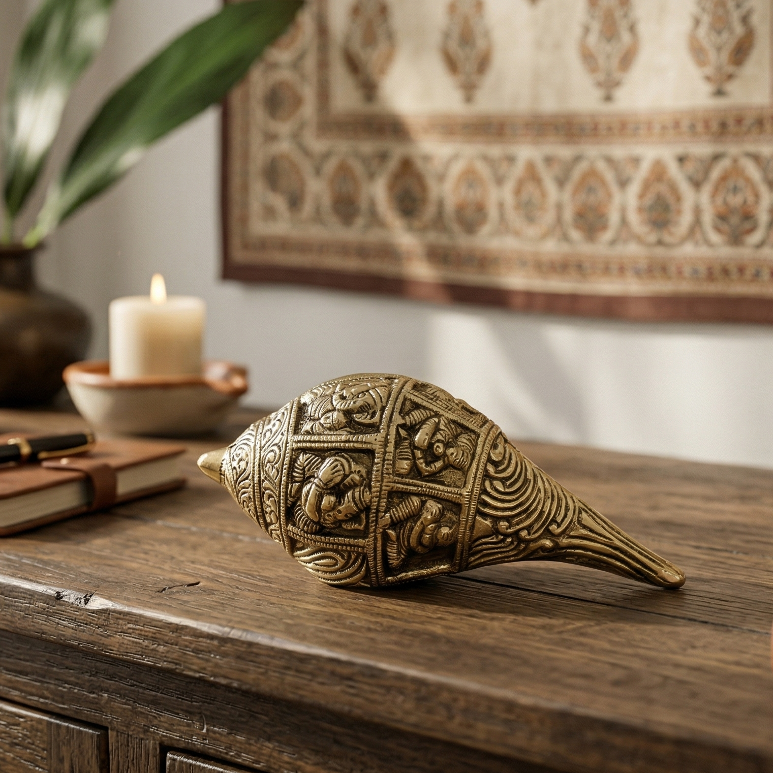 Handcrafted Brass Shankh