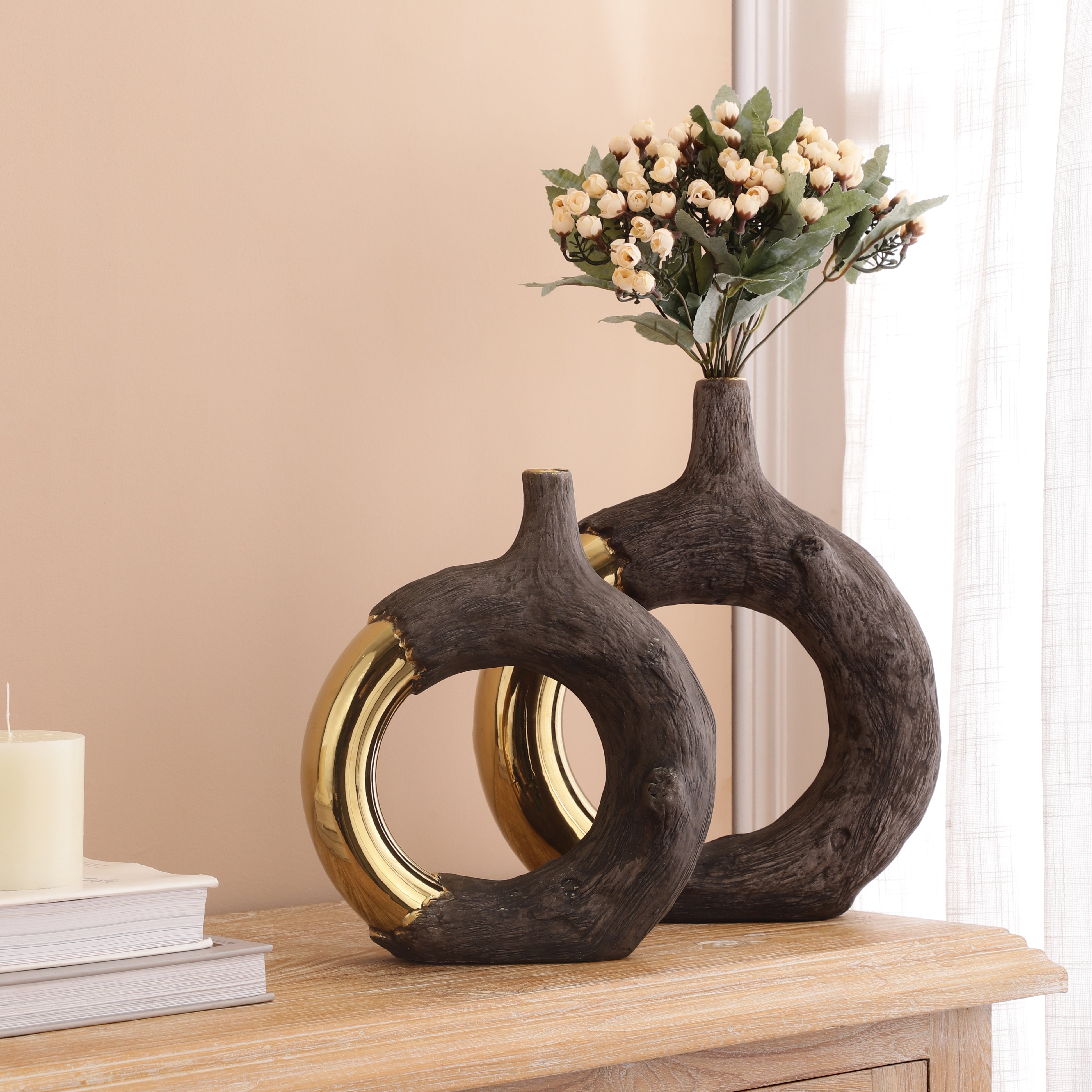 Luxe Gold Tree Loop Vase (Single)