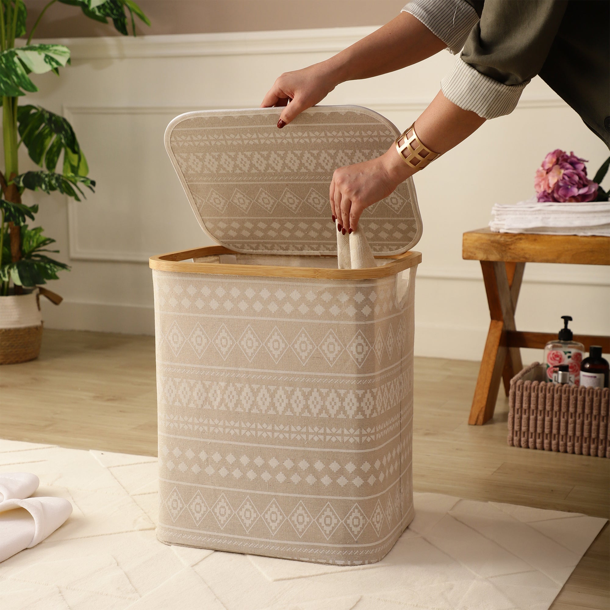 Aztec Aura Laundry Basket