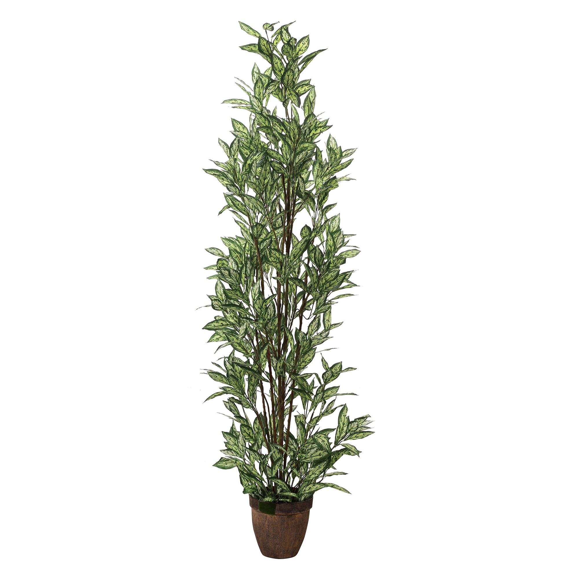 Dieffenbachia Faux Plant with Pot
