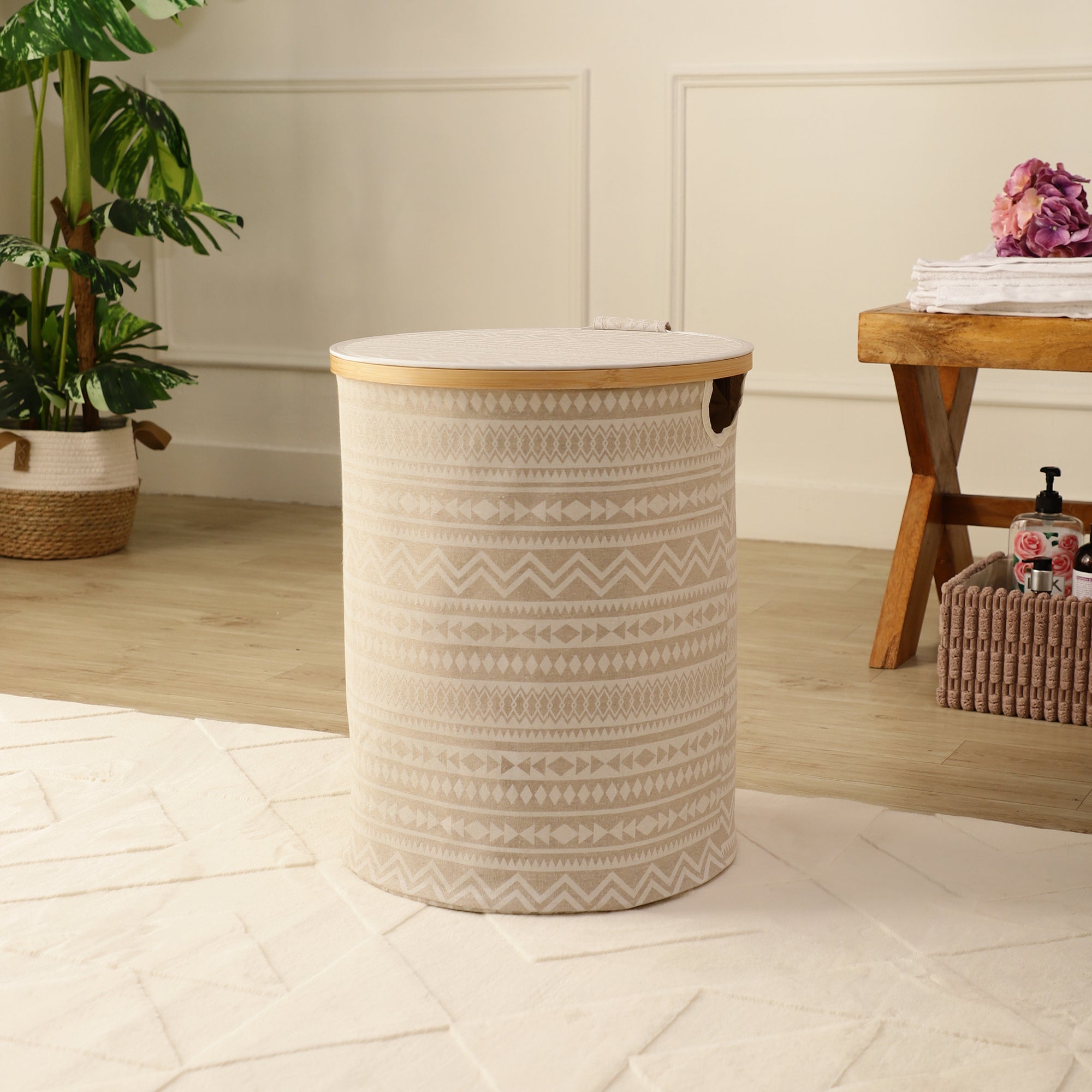 Aztec Elegance Laundry Basket