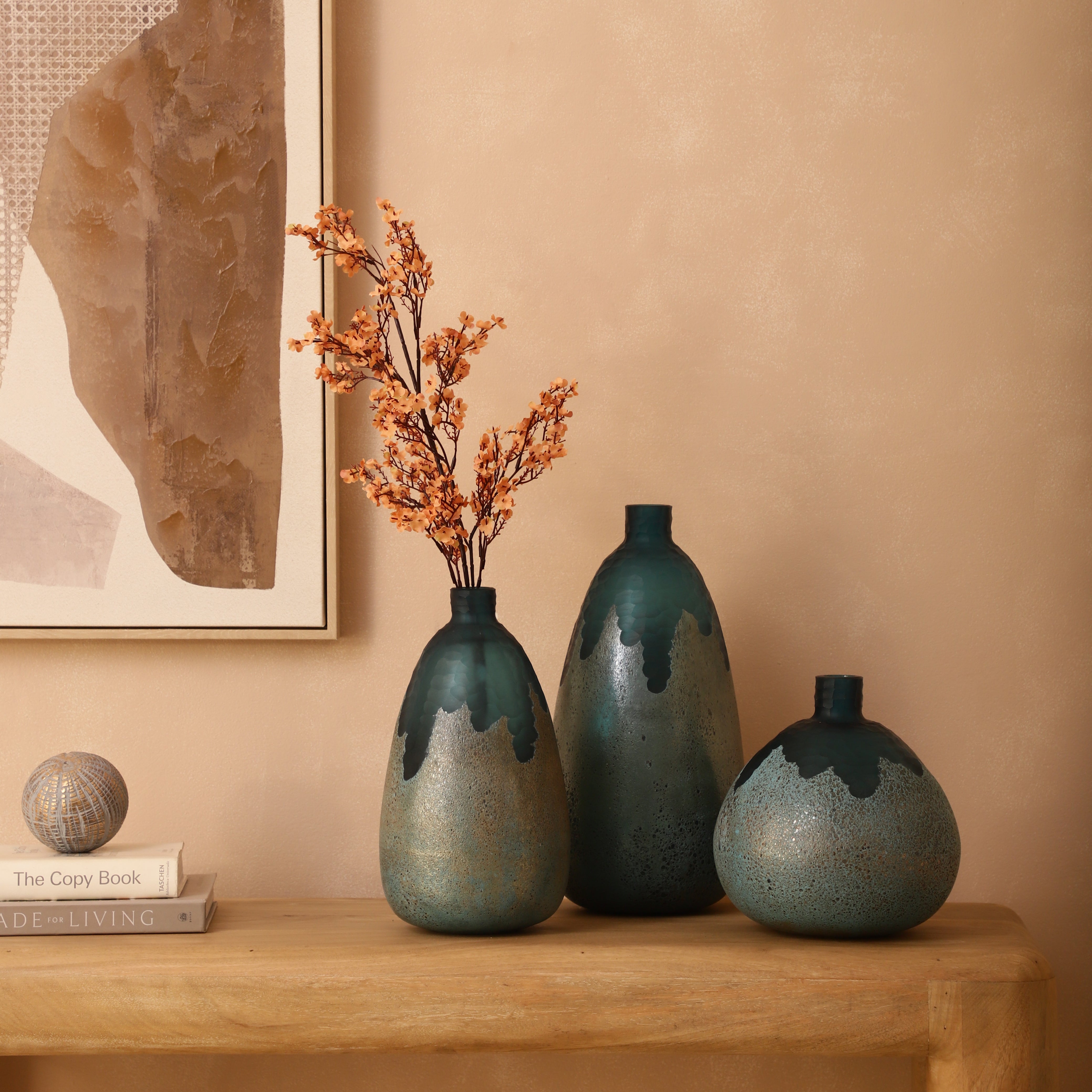 Drip Glaze Ombre Glass Vase (Single)