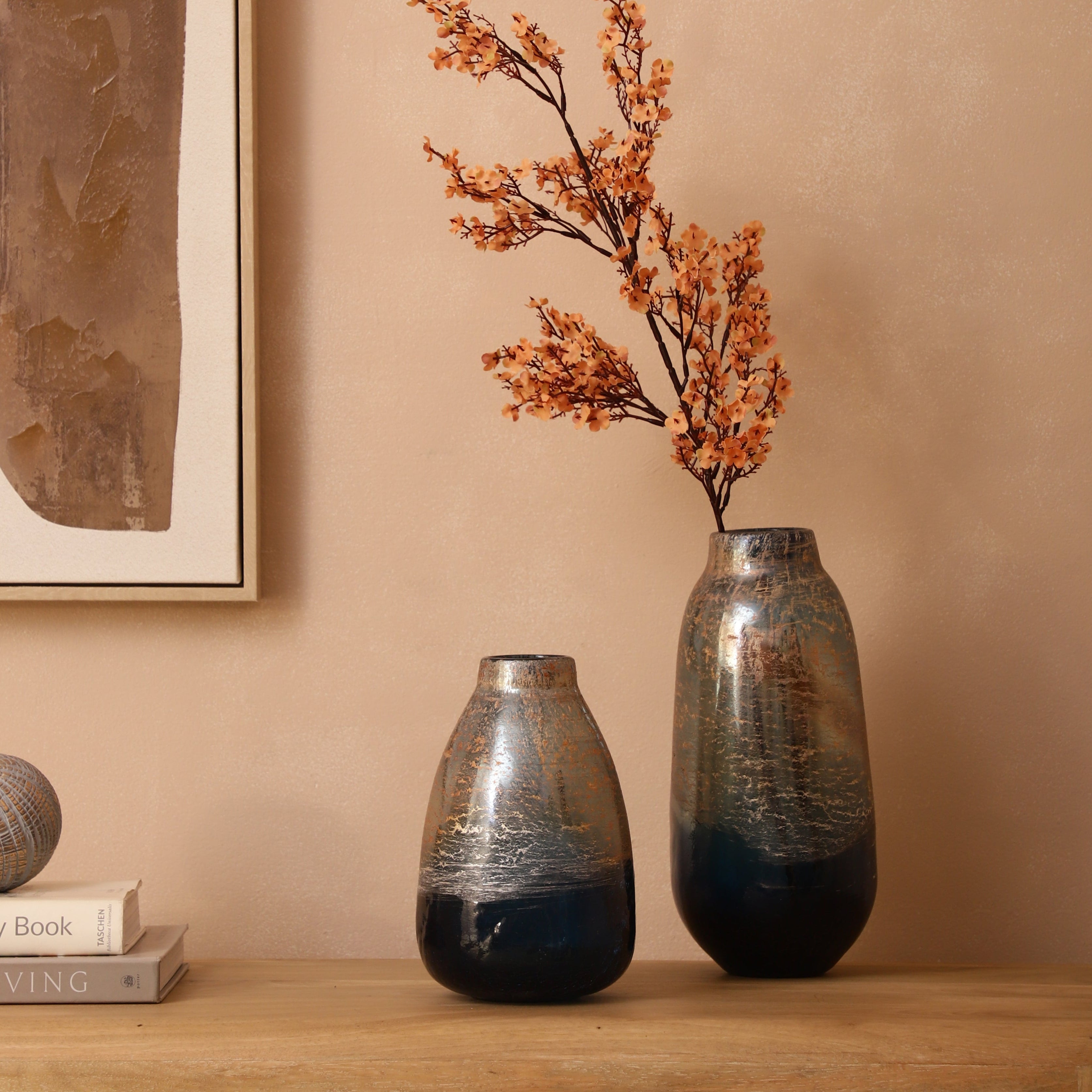 Ombre Textured Glass Vase (Single)