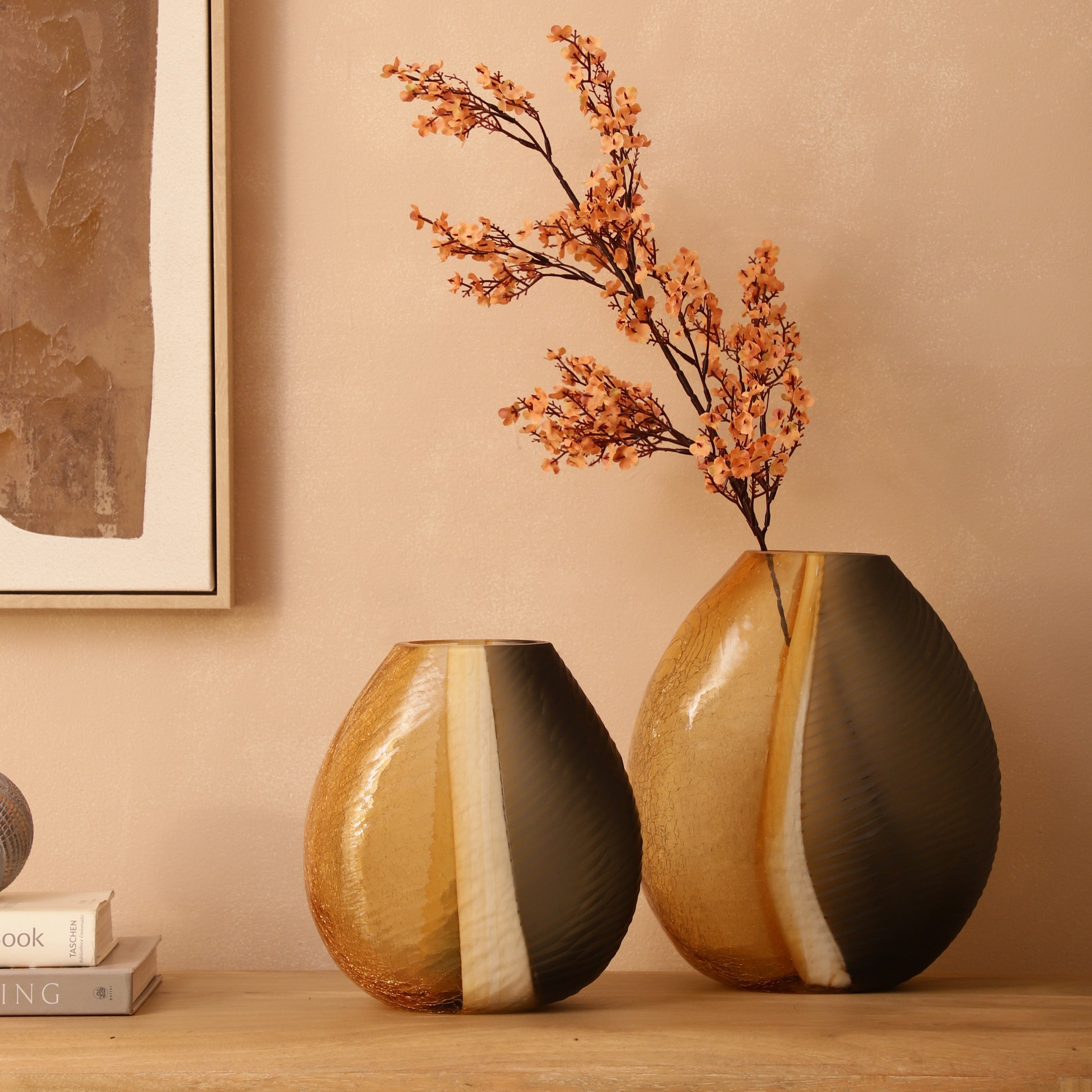 Segmented Ombre Glass Vase (Single)