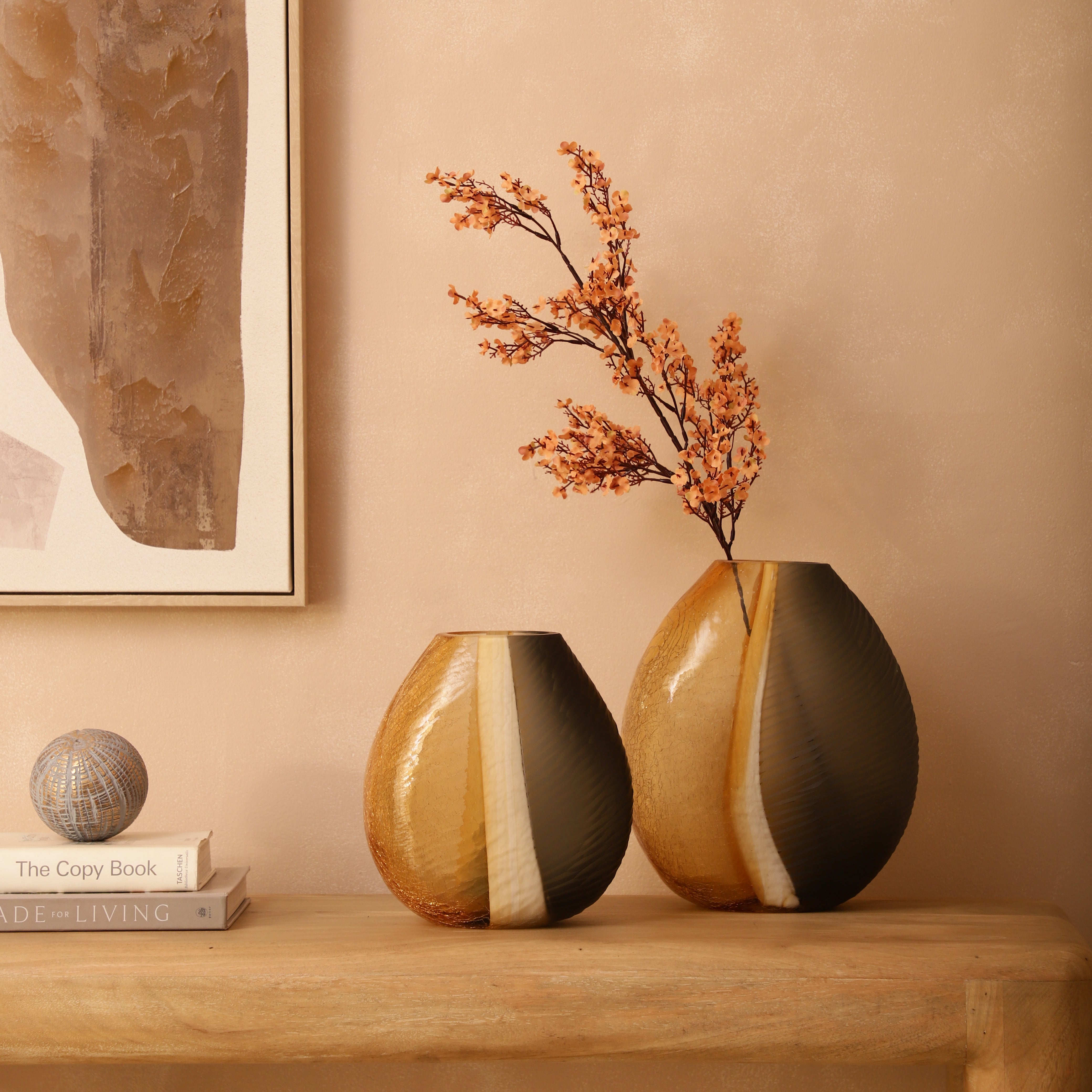 Segmented Ombre Glass Vase (Single)