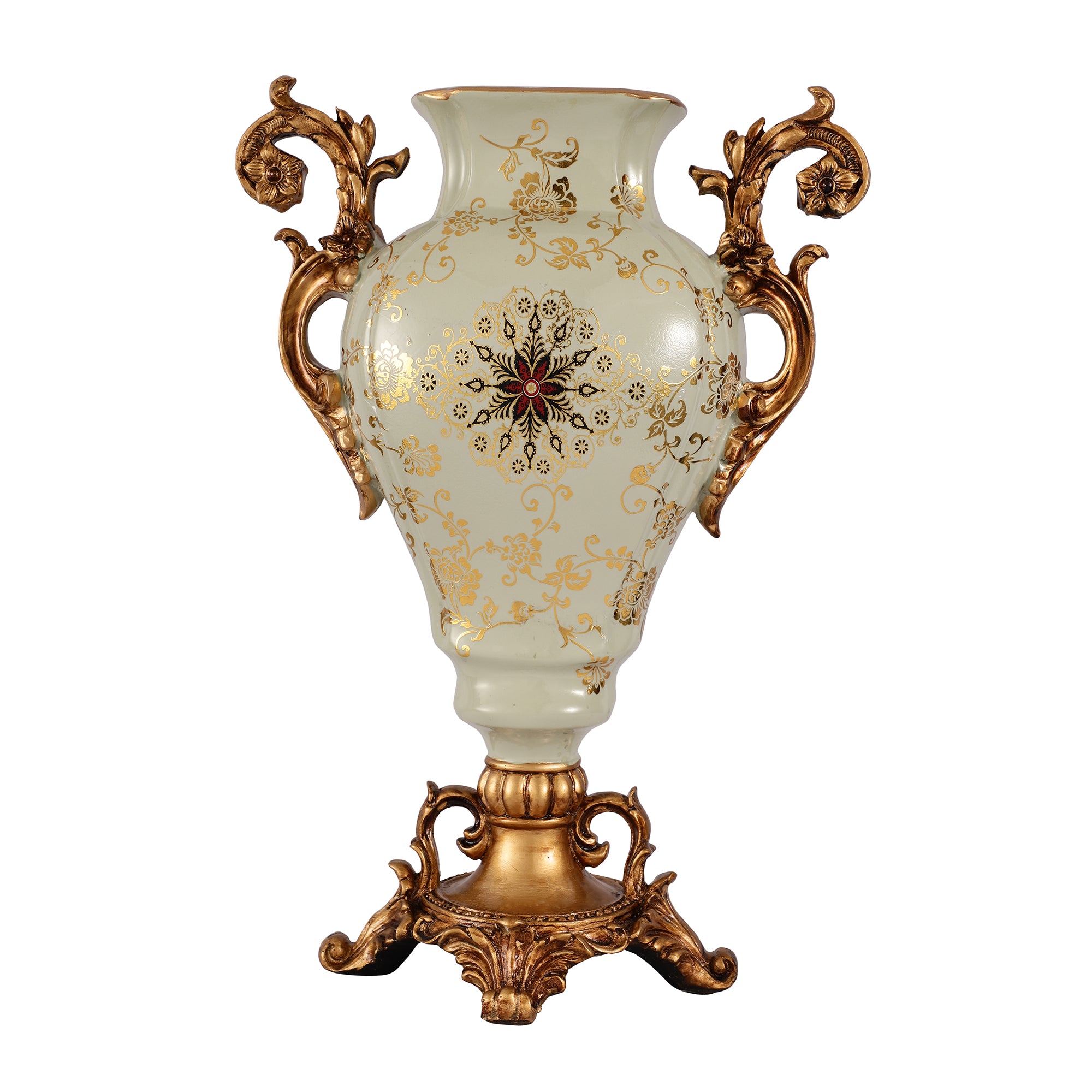 Regalia Gold and Blue Grey Vase (Large)