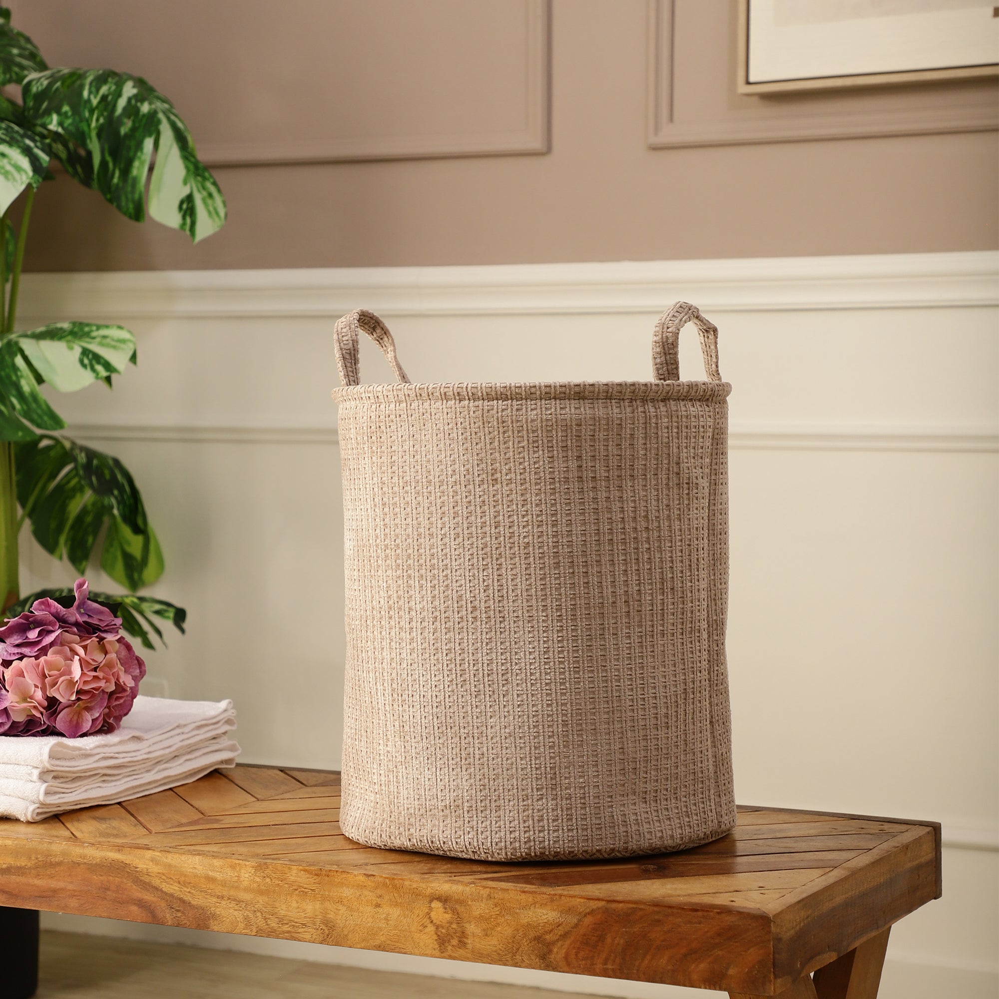Sable Suede Laundry Tote