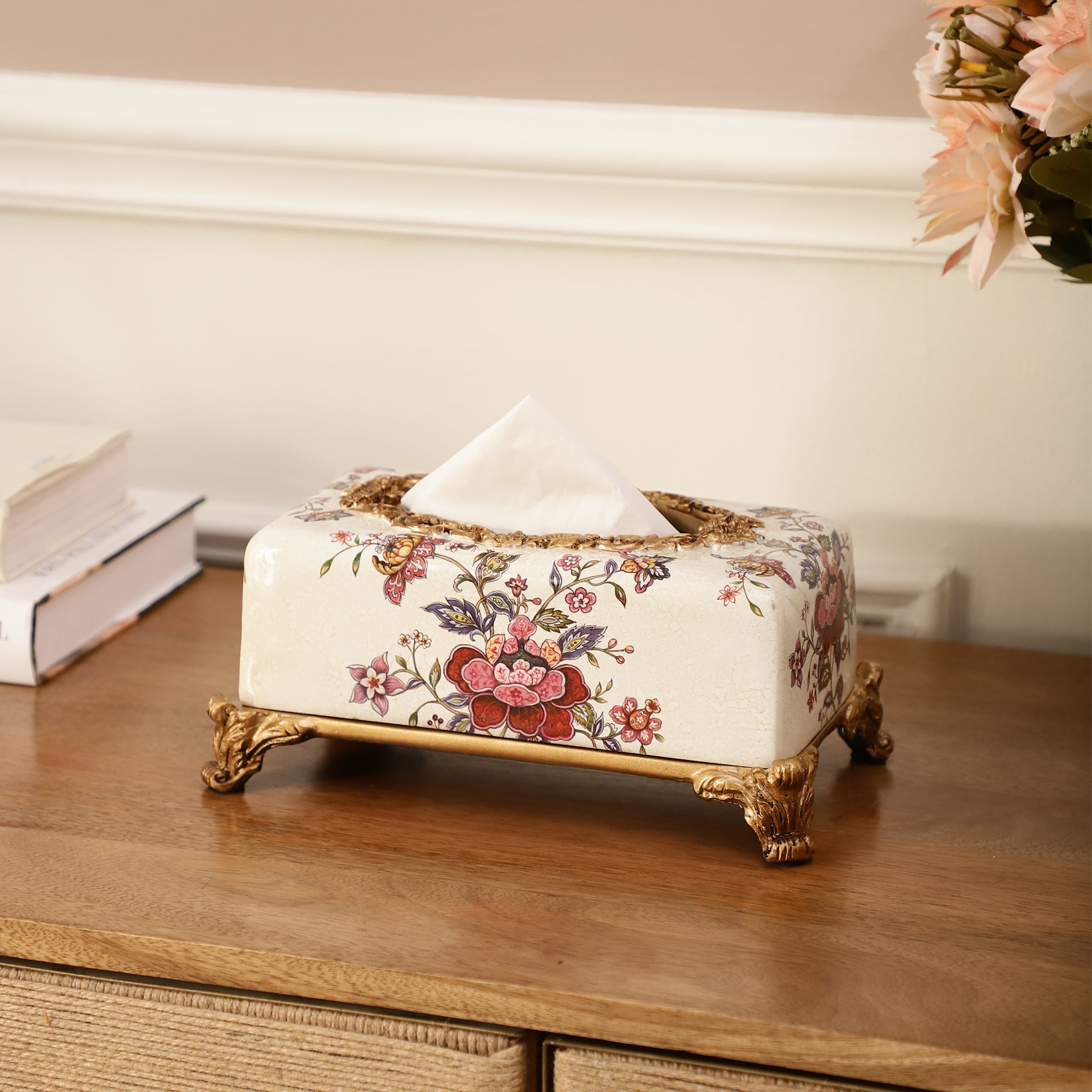 Floral Luxe Tissue Holder