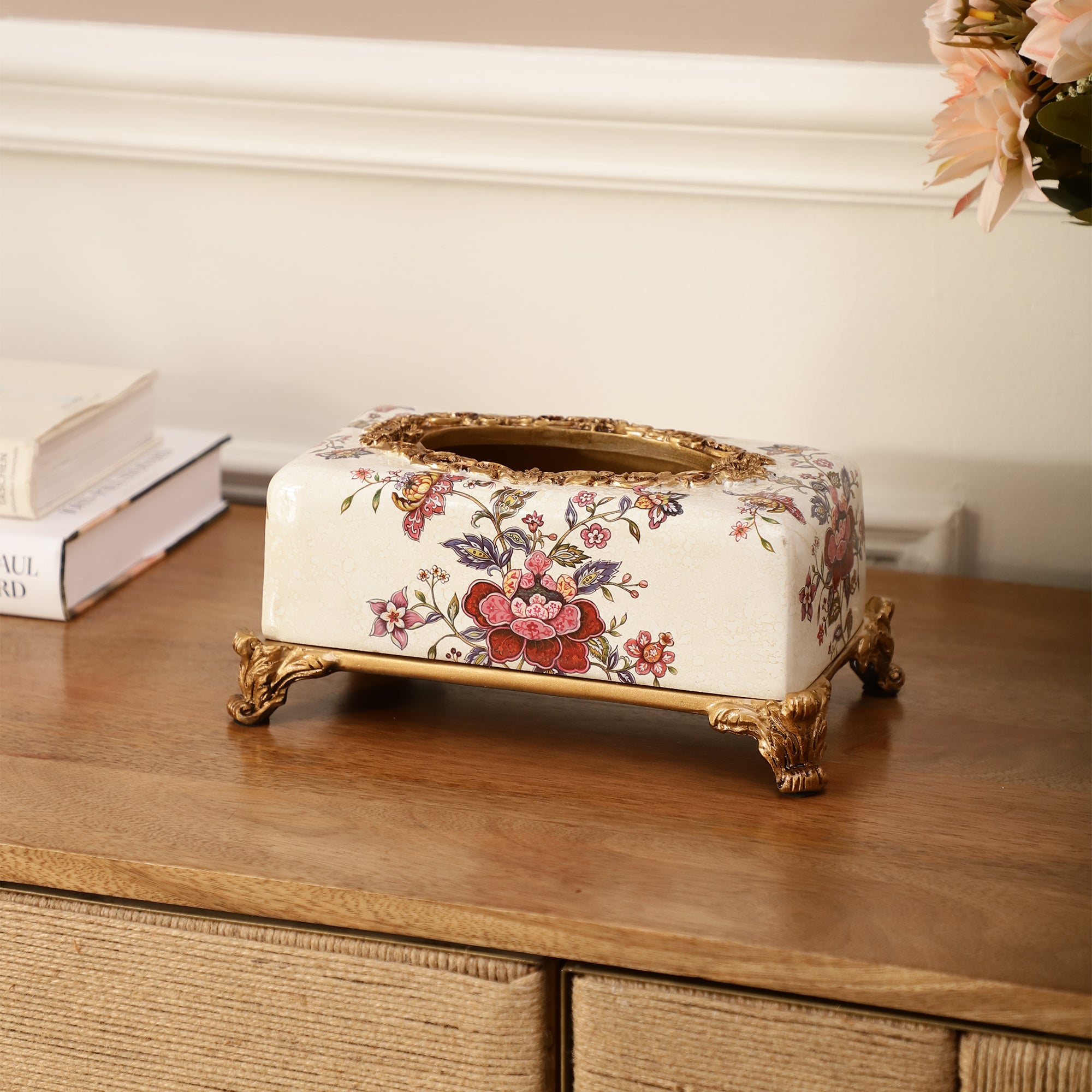 Floral Luxe Tissue Holder