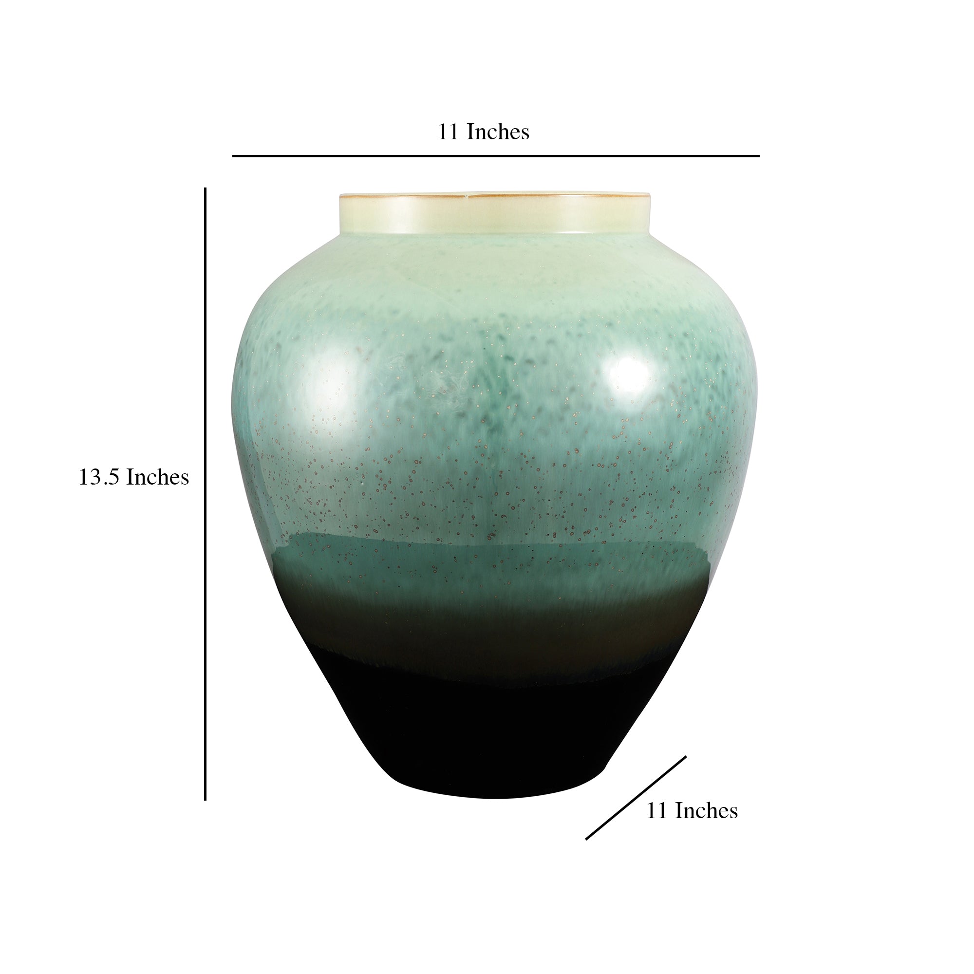 Sea Hues Ceramic Vase