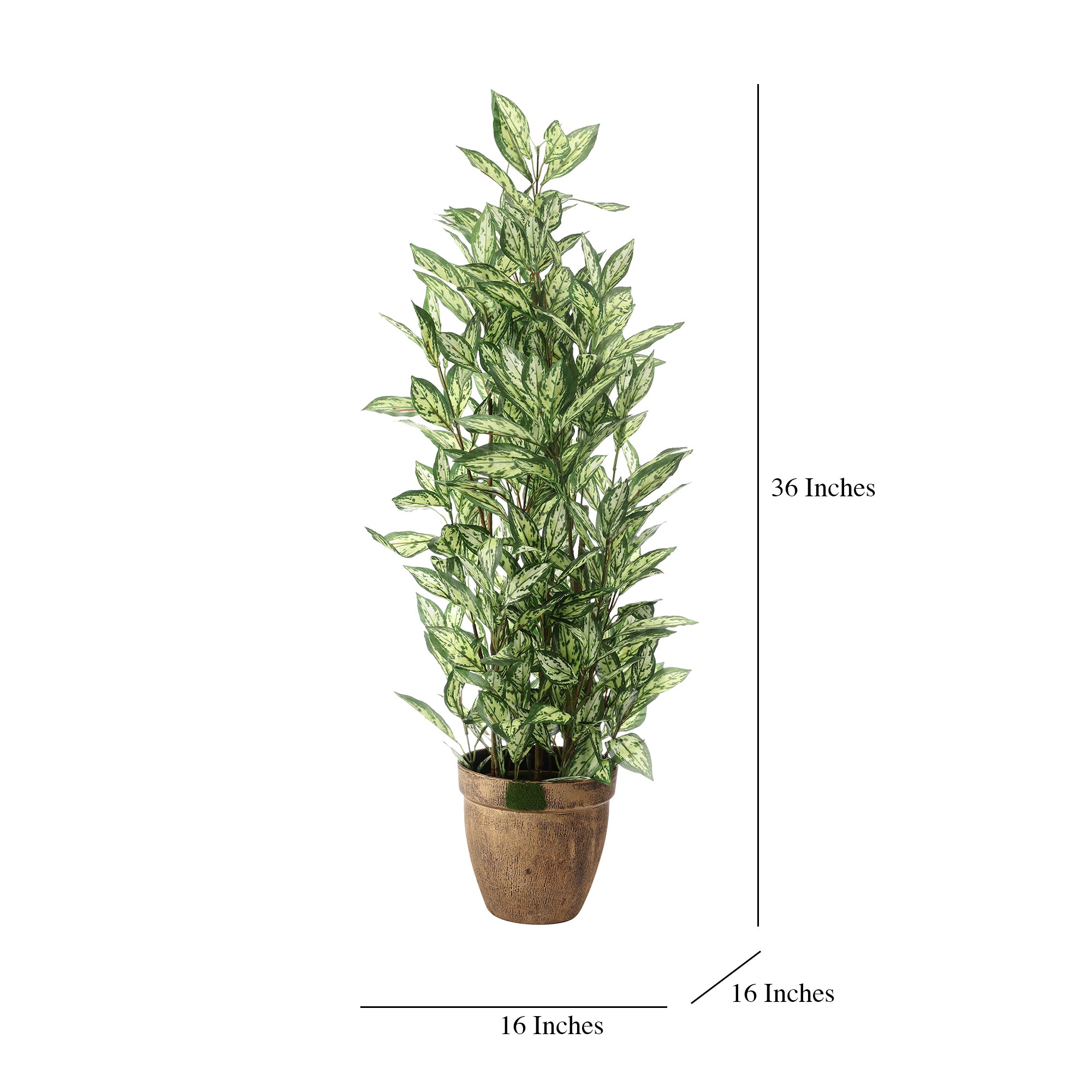 Green Dieffenbachia Faux Plant