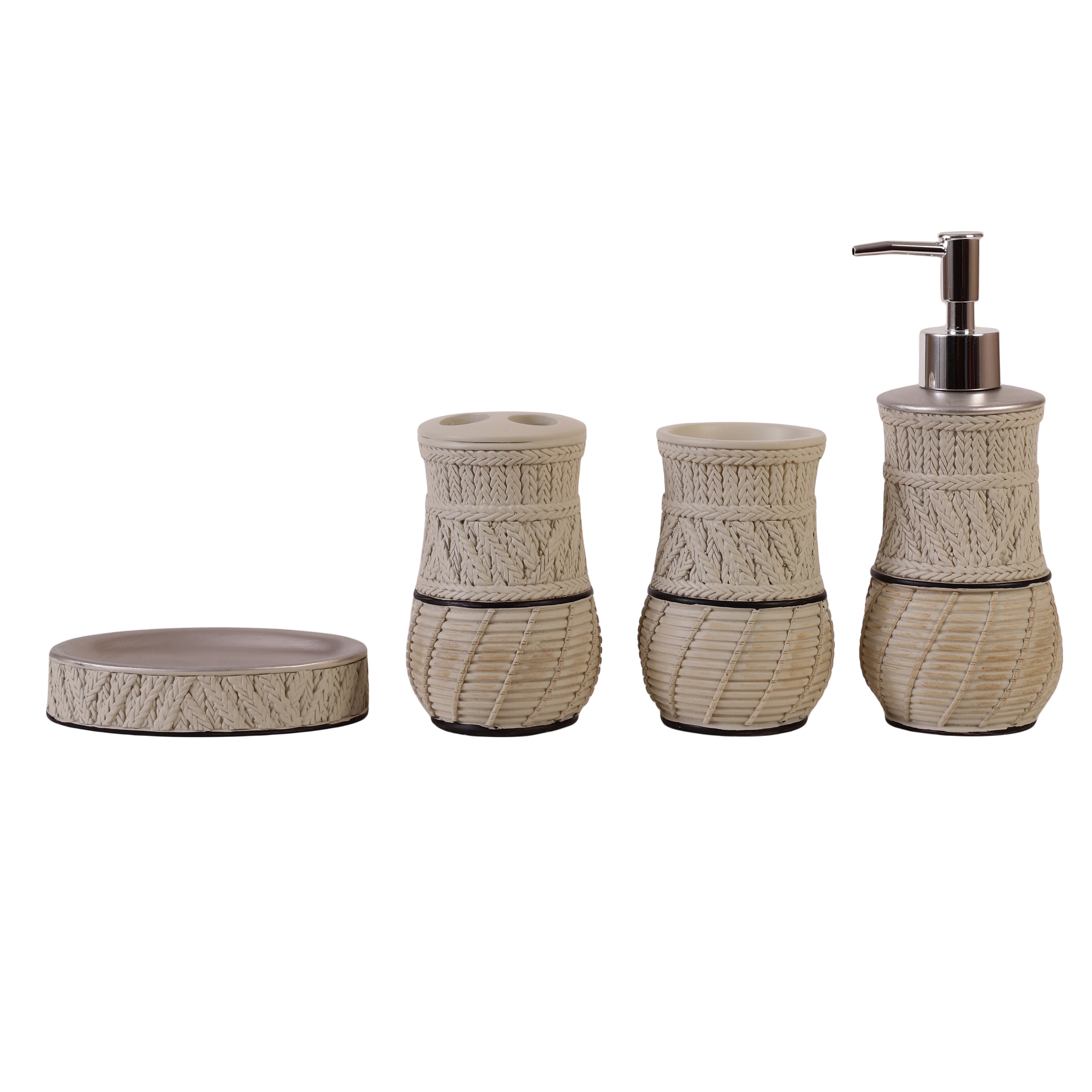 Braided Elegance 4 Piece Bath Set