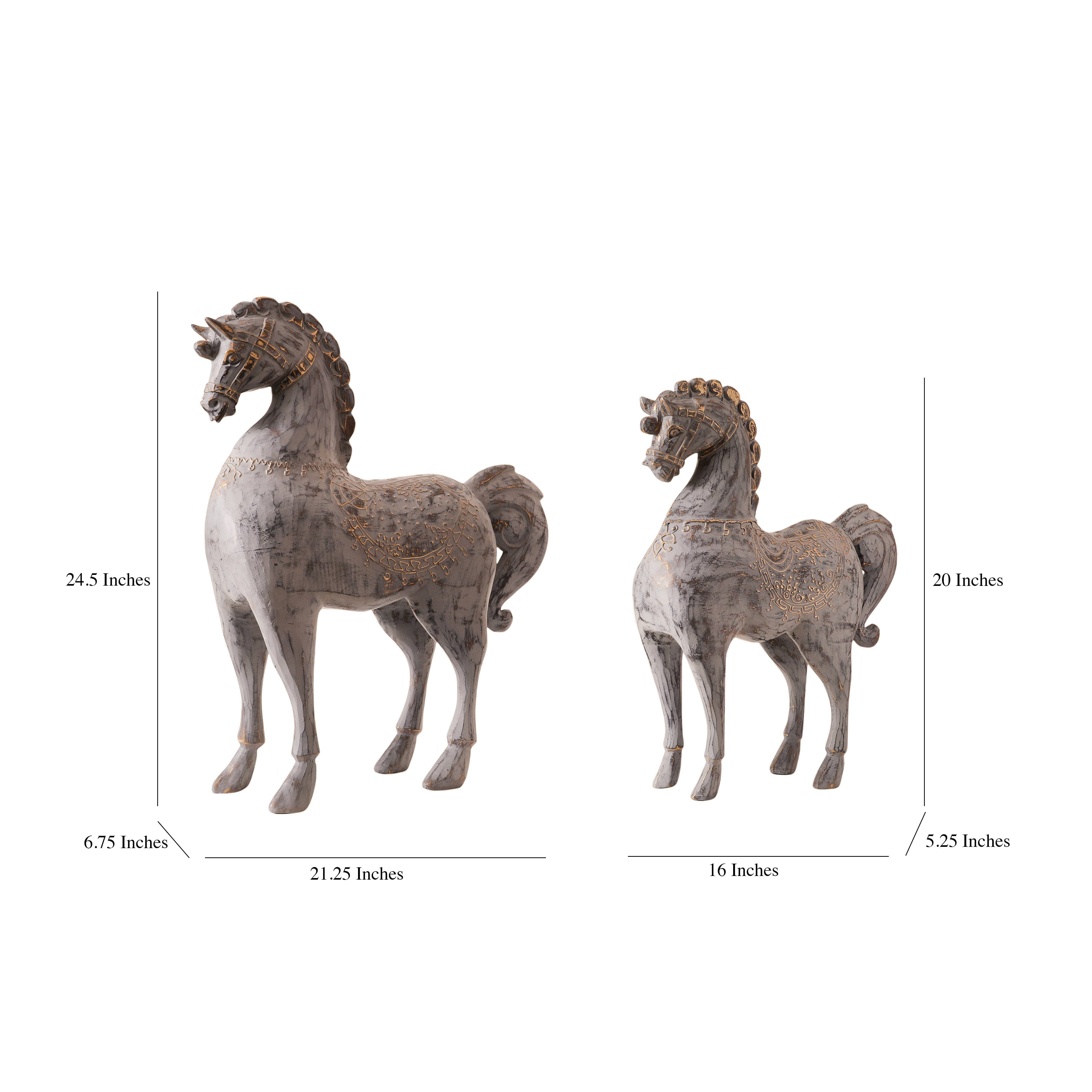 Equira Majestic Grey Horse (Single)