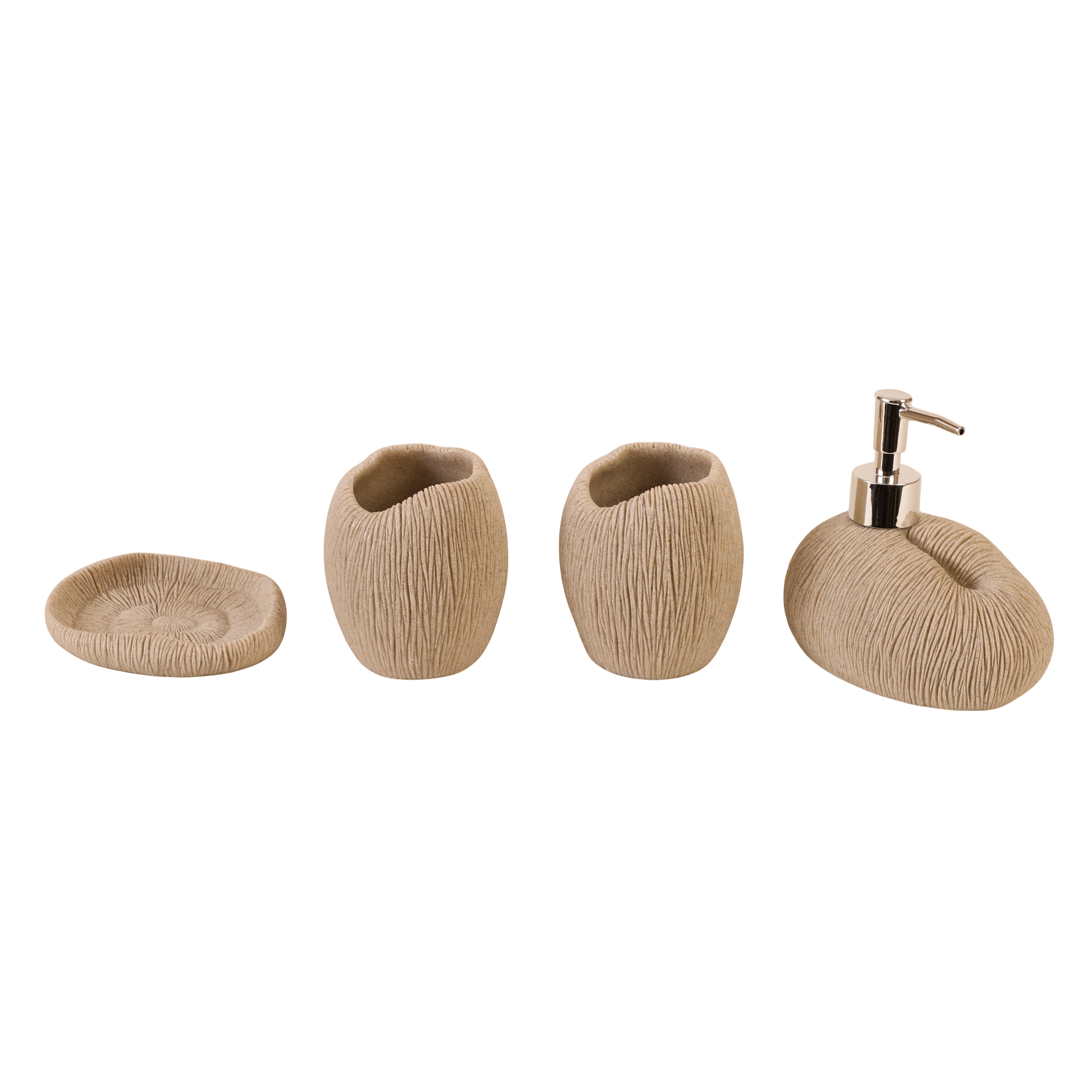 Coral Sands 4 Piece Bath Set (Beige)