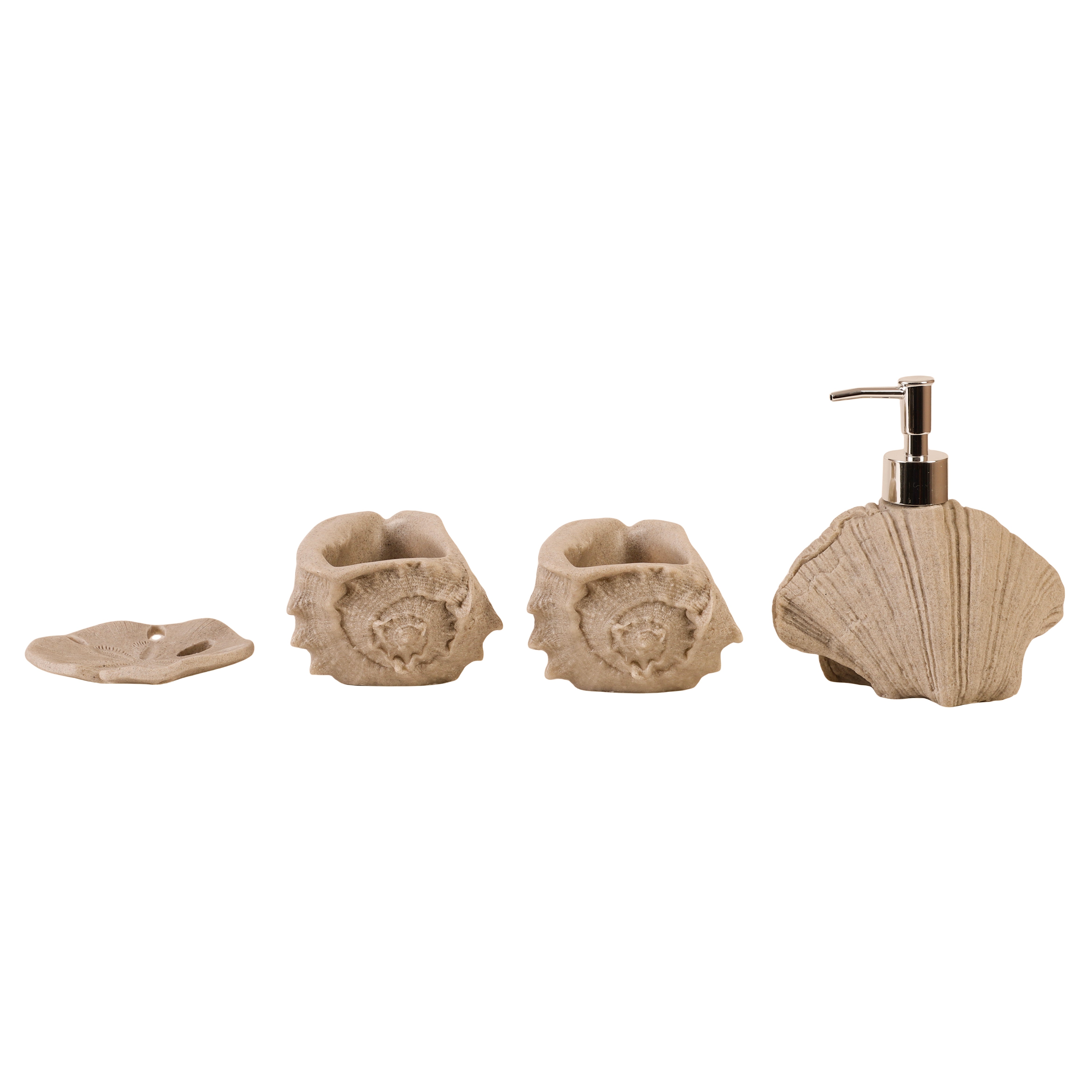 Seashell Haven 4 Piece Bath Set