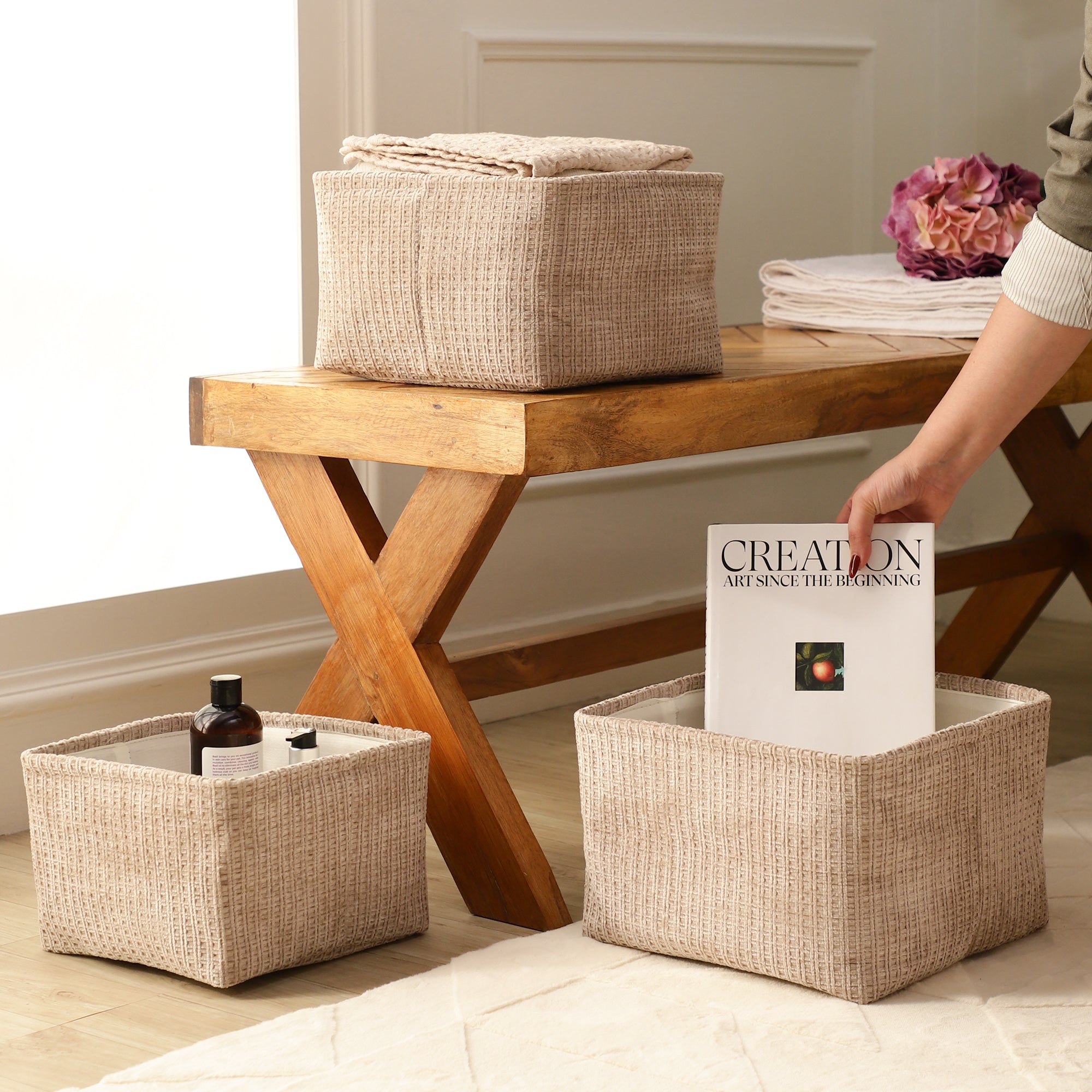 Suede Haven Organisers (Set of 3)