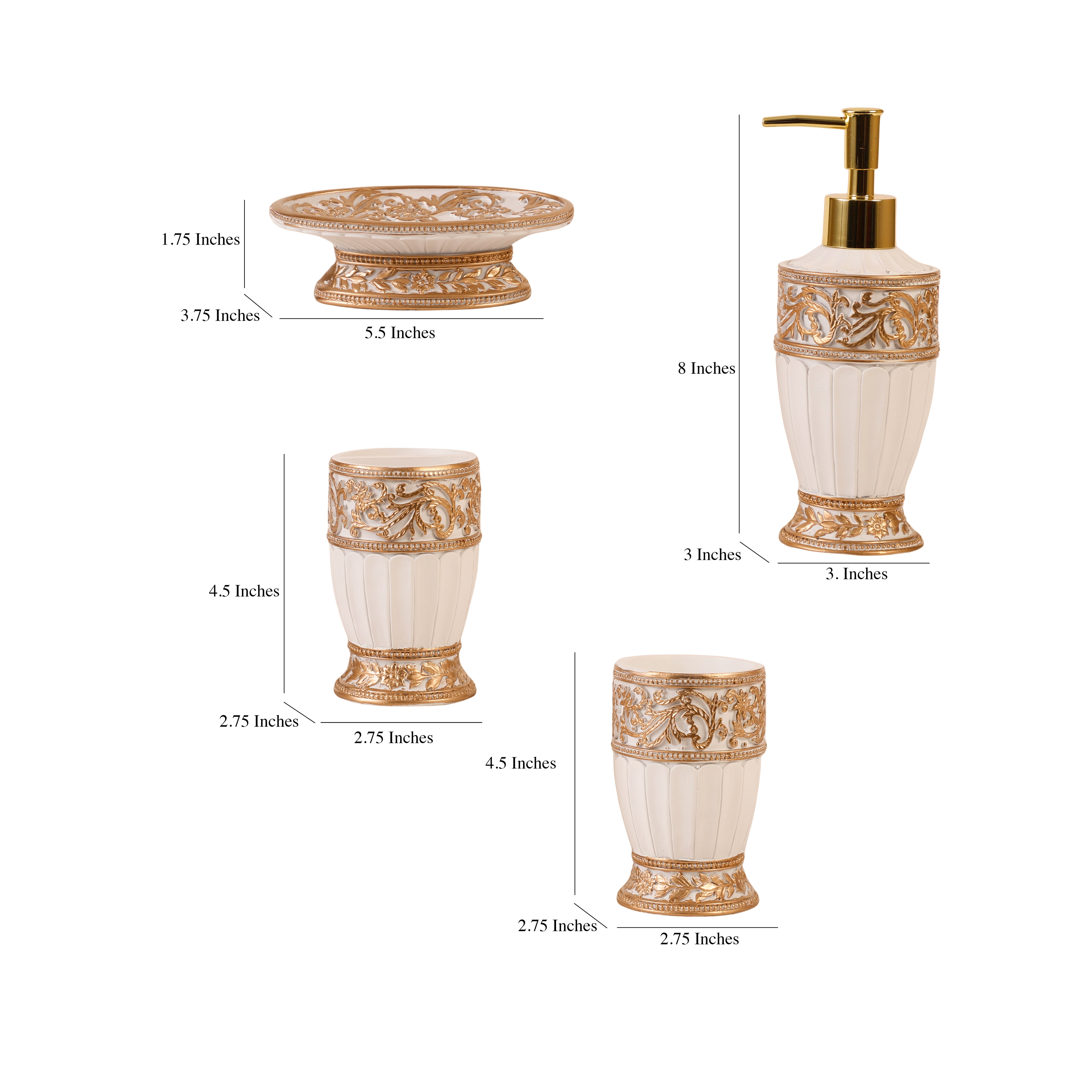 Aurelian Crest 4 Piece Bath Set