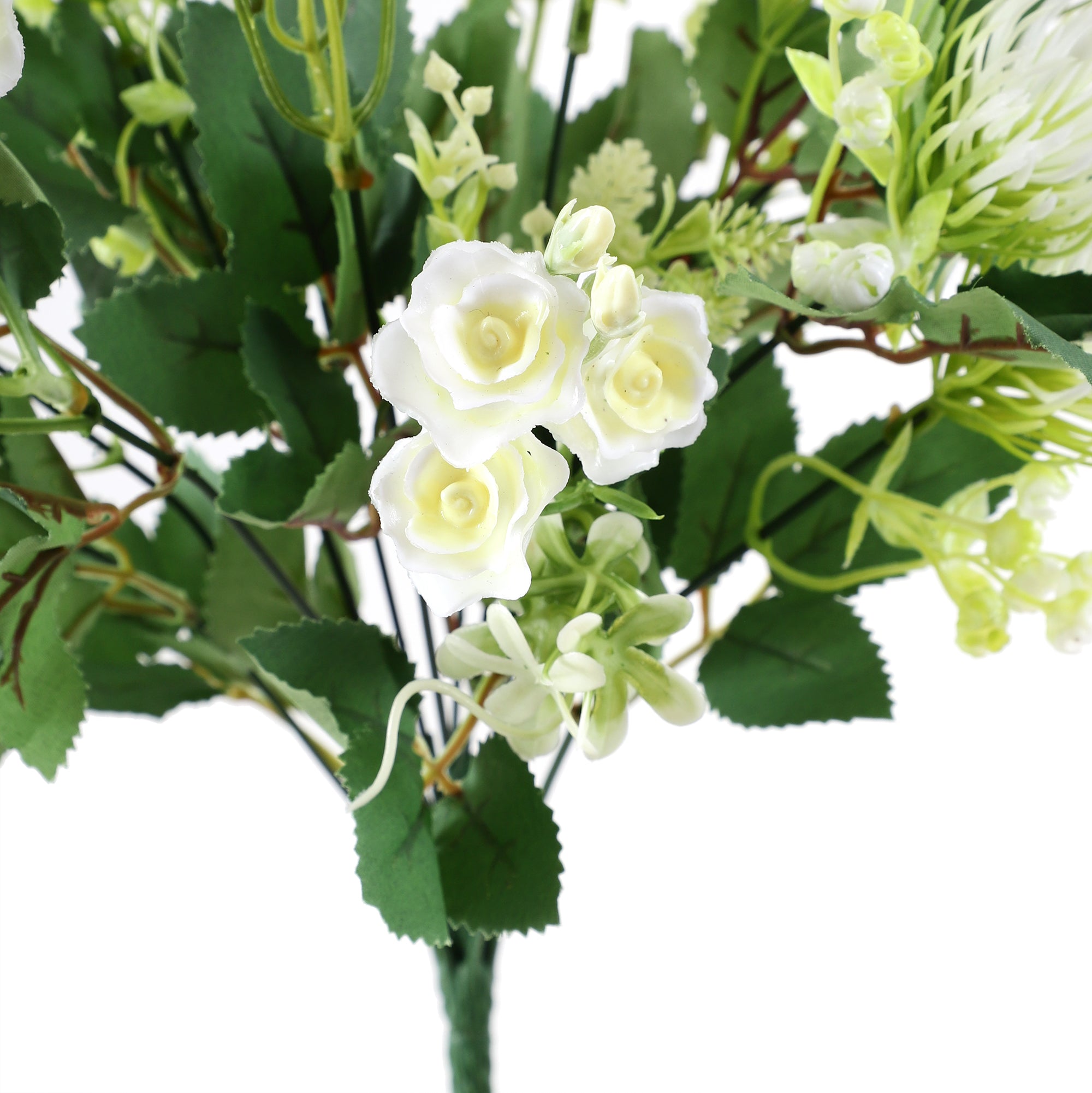 White Mini Rose Bunch (Single)