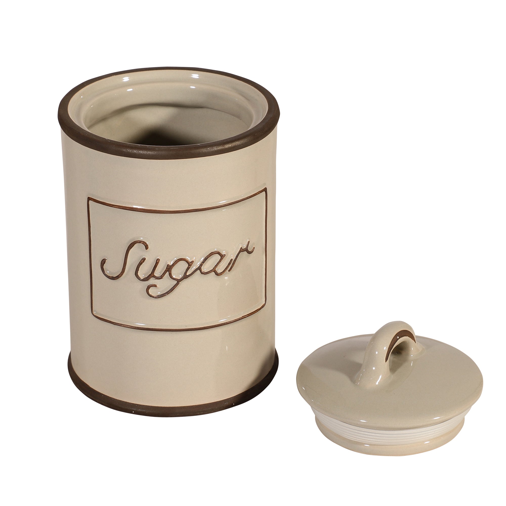 Ceramic Kitchen Jars - Grey (Set of 3)