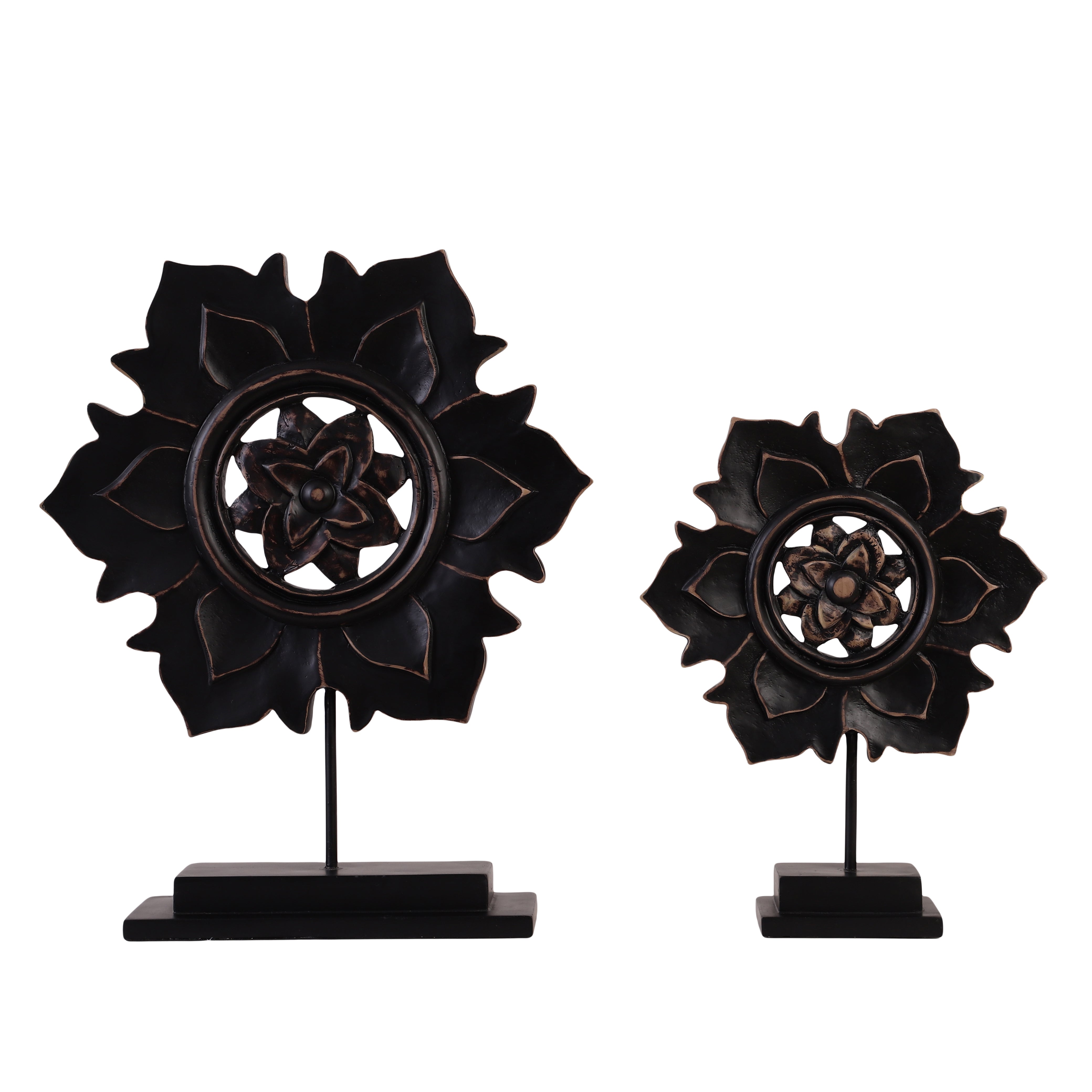 Petalora Black Table Accent (Single)