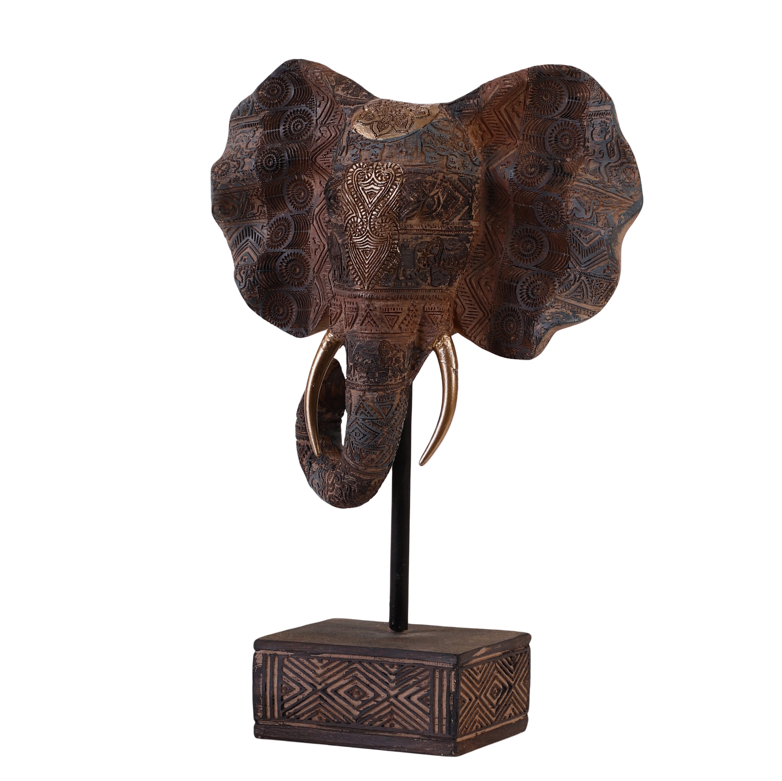 Savannah Majesty Elephant Head Sculpture