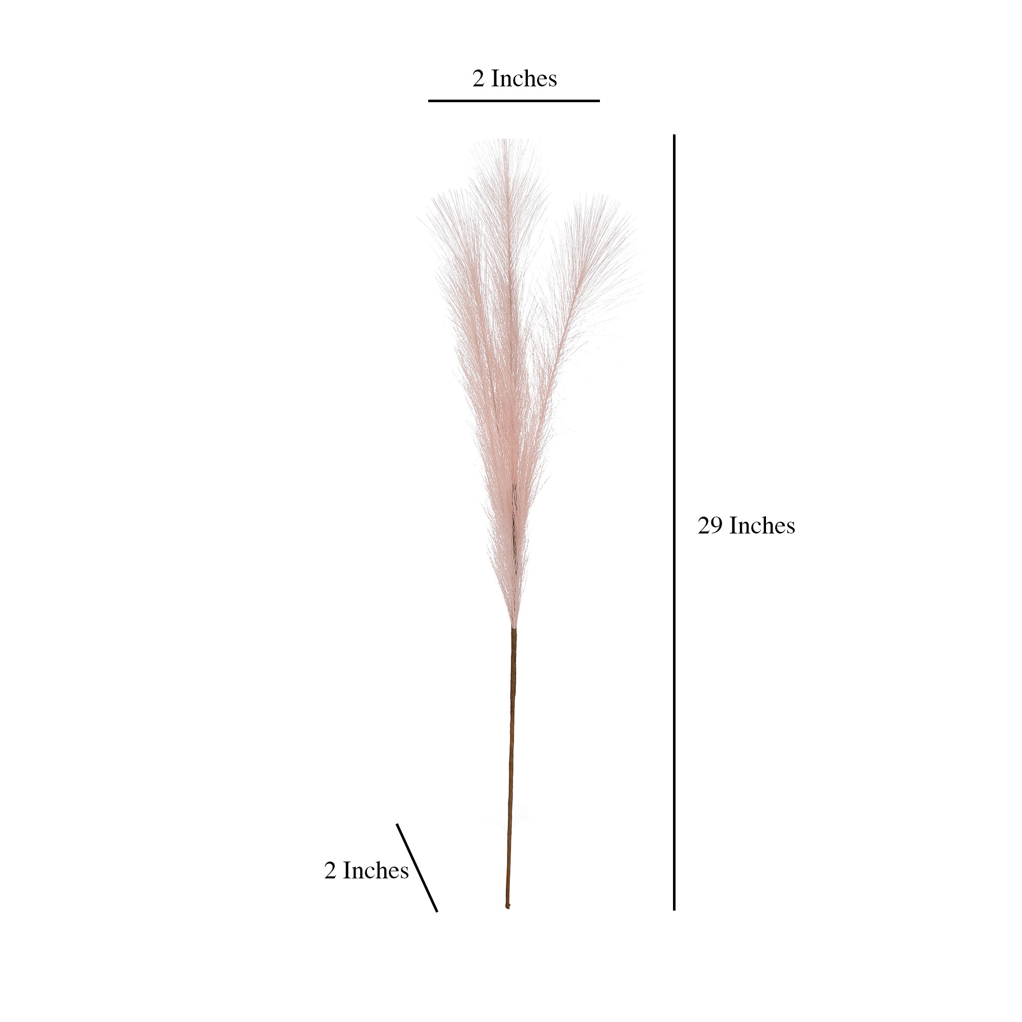 Blush Pink Faux Pampas Grass (Set of 5)